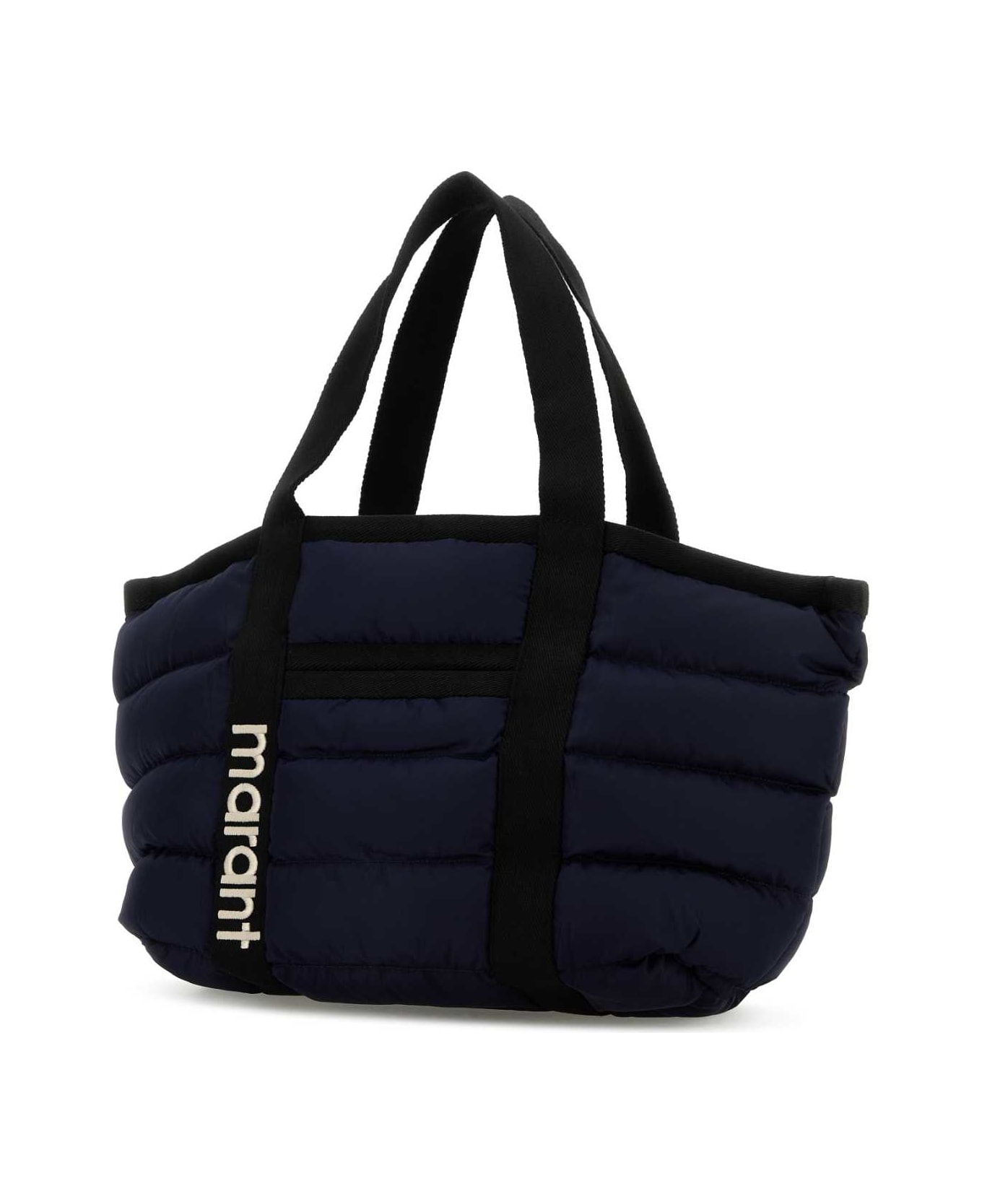 Isabel Marant Navy Blue Fabric Darwen Shopping Bag - MIDNIGHT