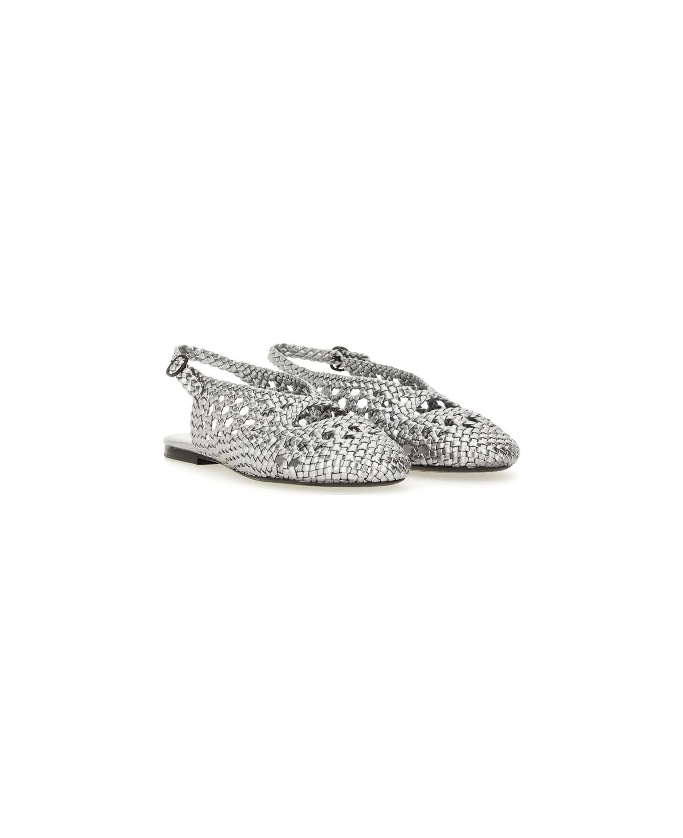 Hereu Slingback Sandal "empuria Metallic" - SILVER
