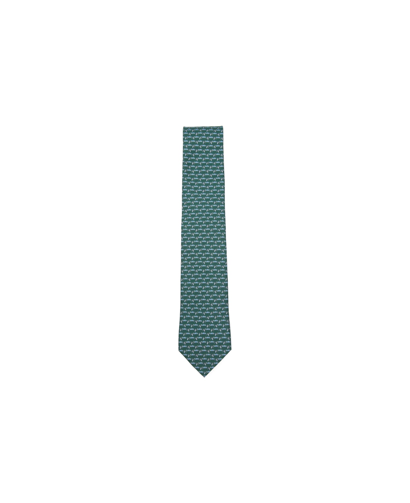 Ferragamo Tie - BLUE/GREEN