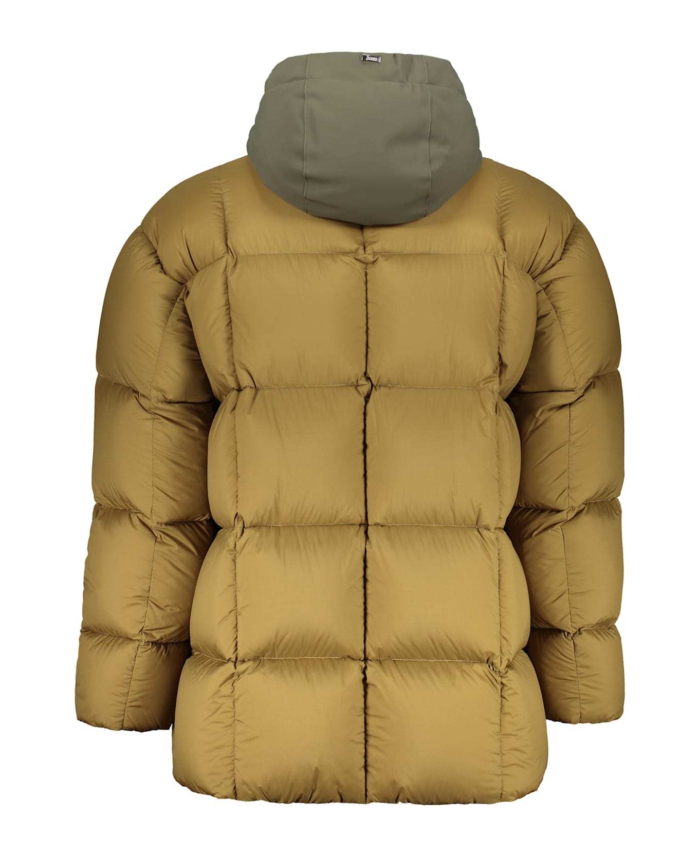 Herno Hooded Down Jacket - khaki