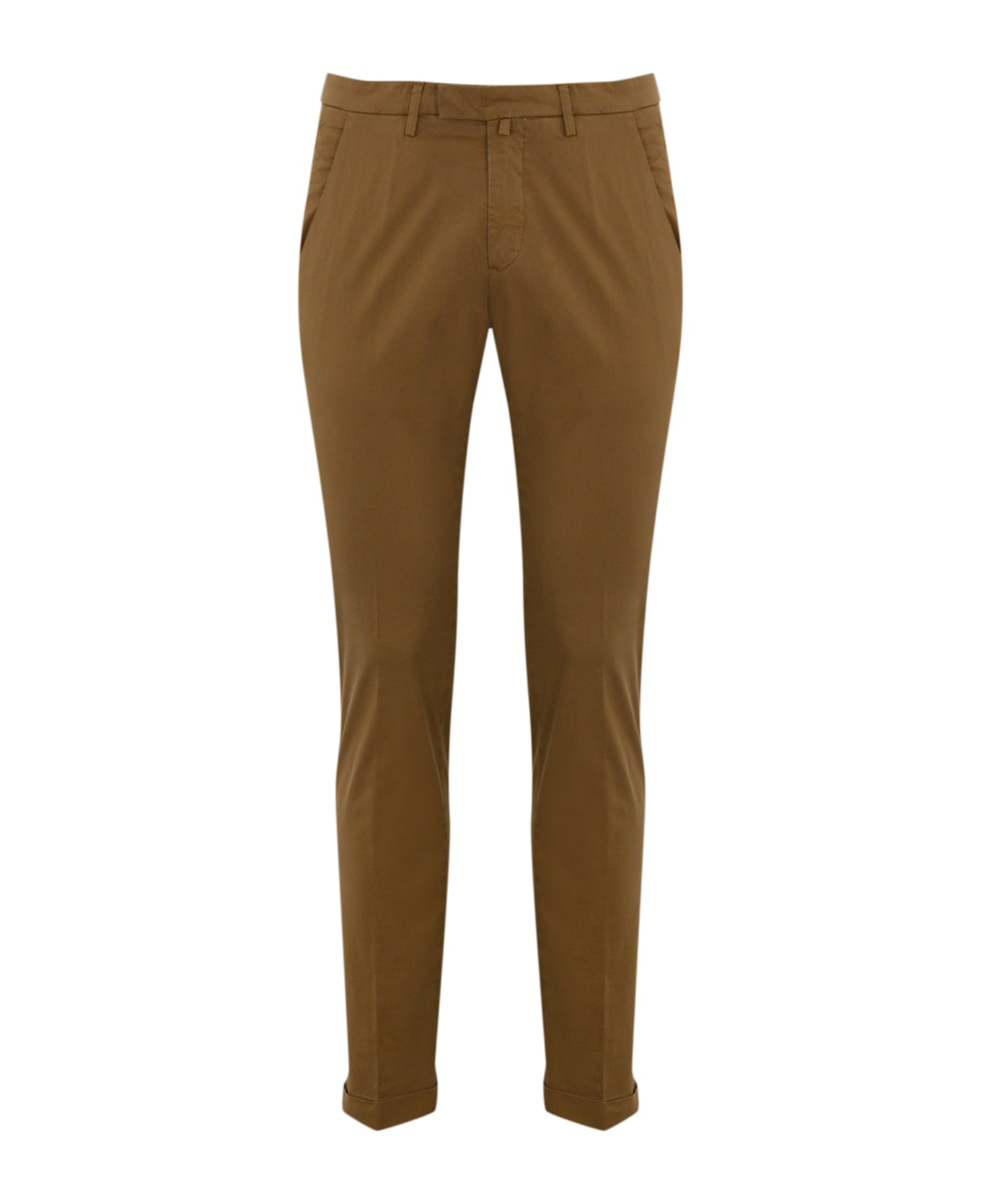 Briglia 1949 Cotton Stretch Trousers - Tabacco