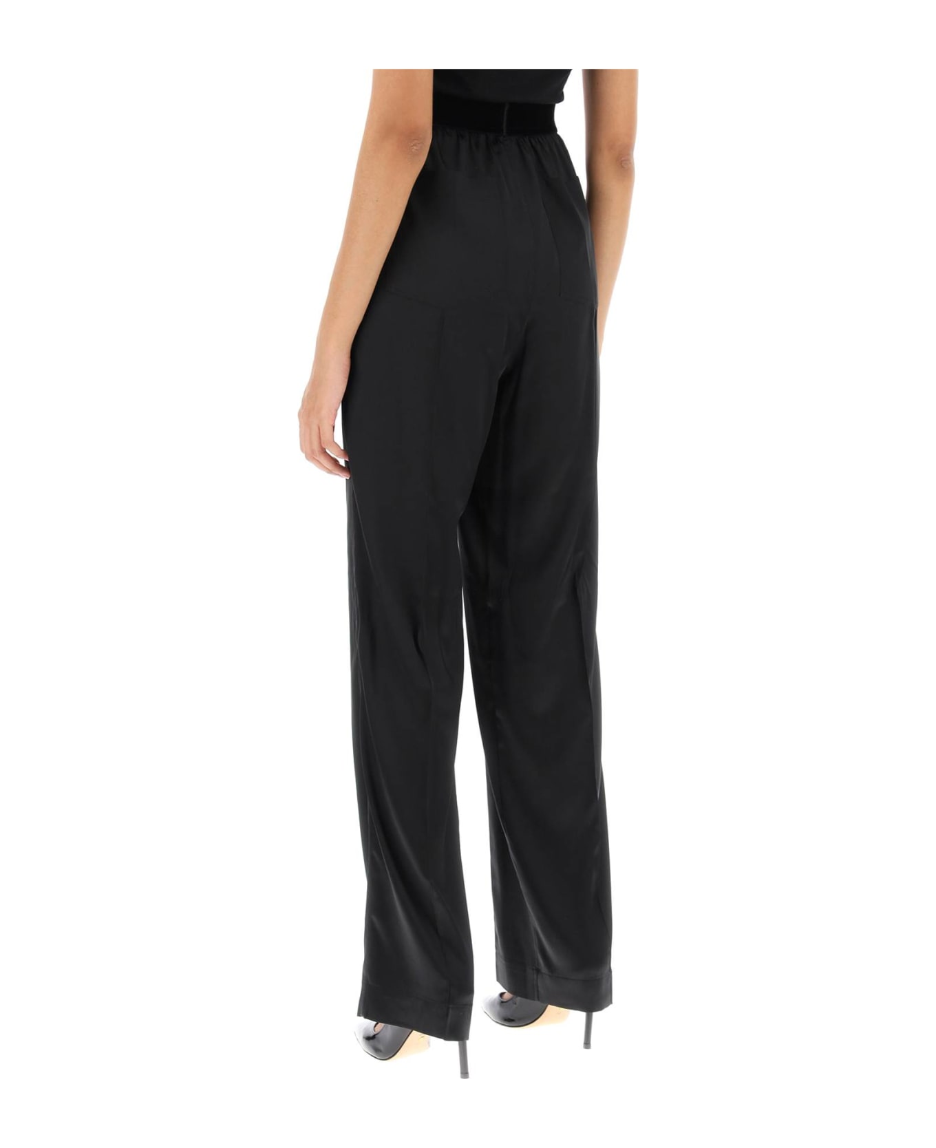 Tom Ford Satin Trousers - black