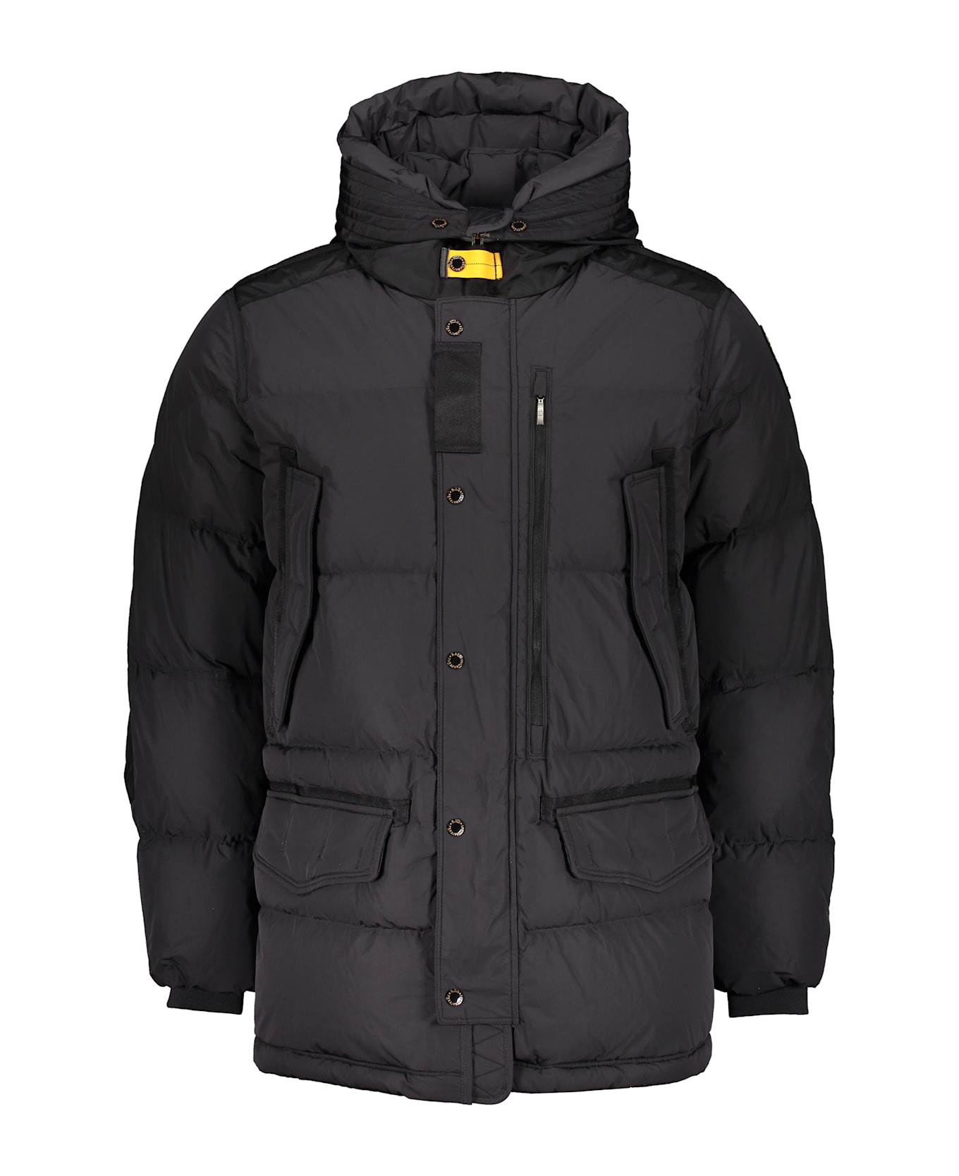 Parajumpers Black Winter Jacket With Adjustable Hood - black