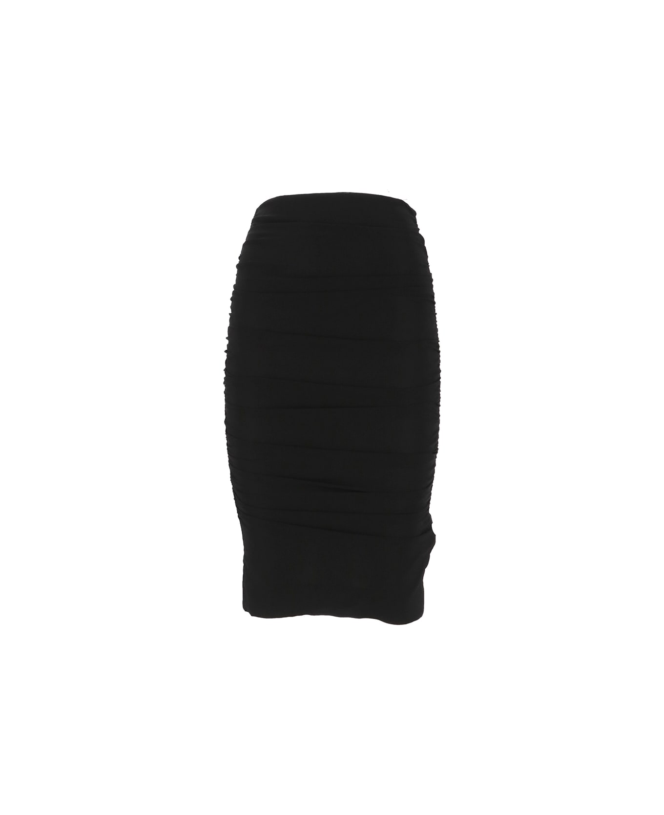 Pinko Georgette Draped Skirt - Black スカート