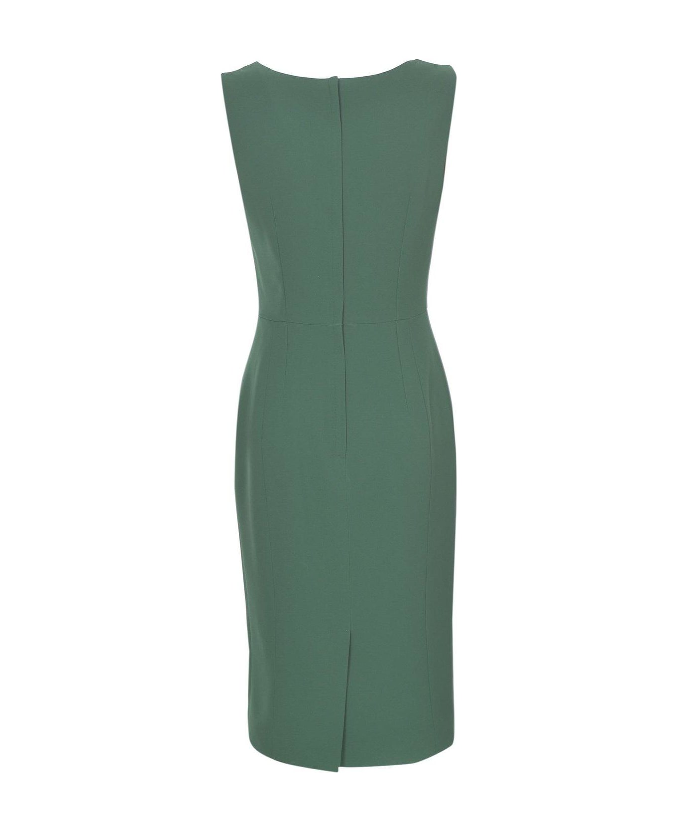 Dolce & Gabbana Stretch Sleeveless Midi Dress - Verde