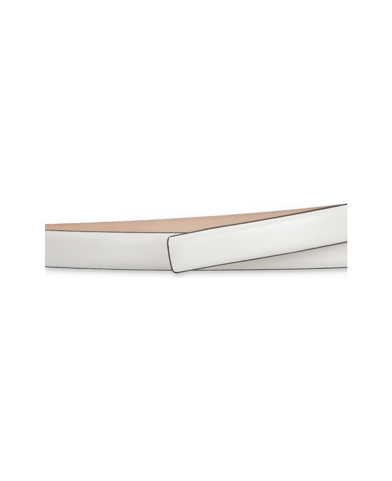 Moschino Leather Belt - White ベルト