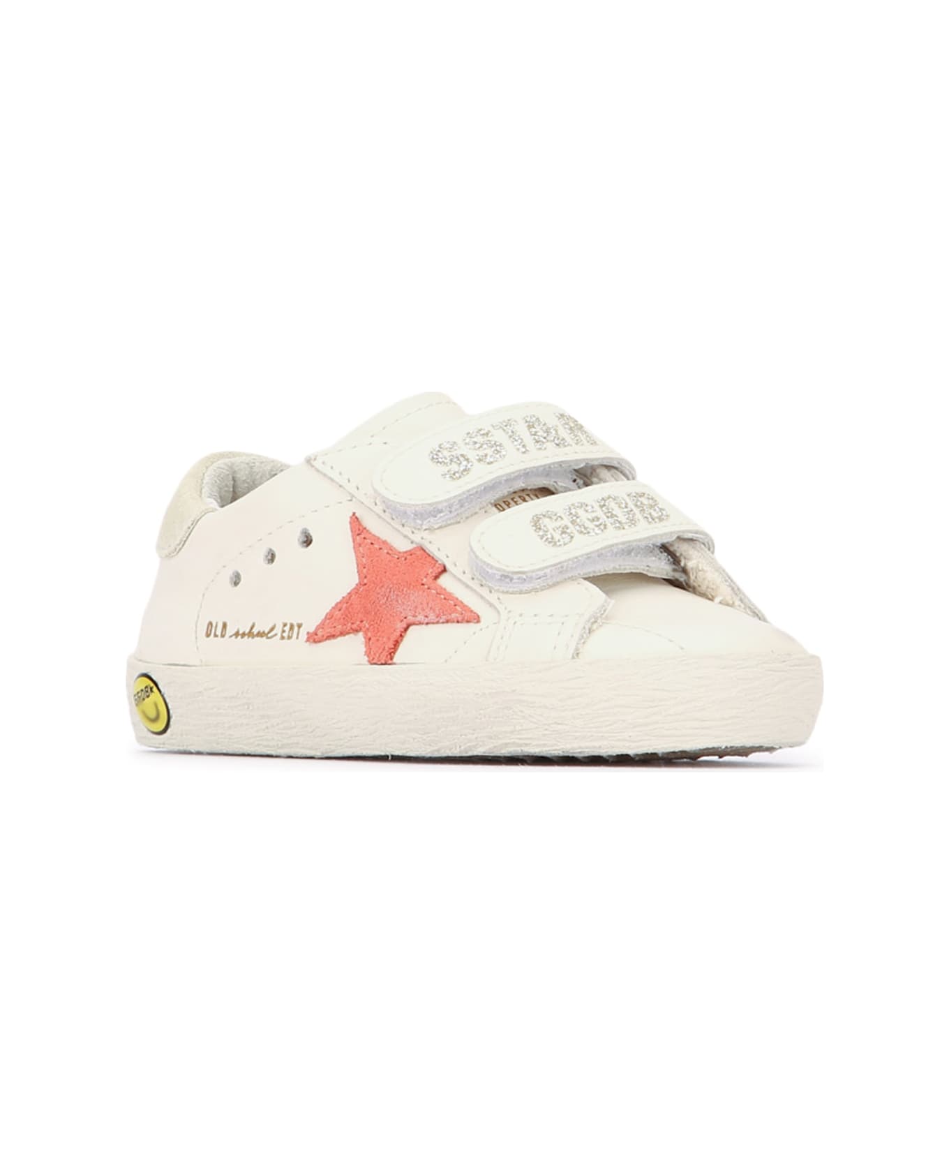 Golden Goose Old School Leather Upper - WHITEPEACHEGGNOG