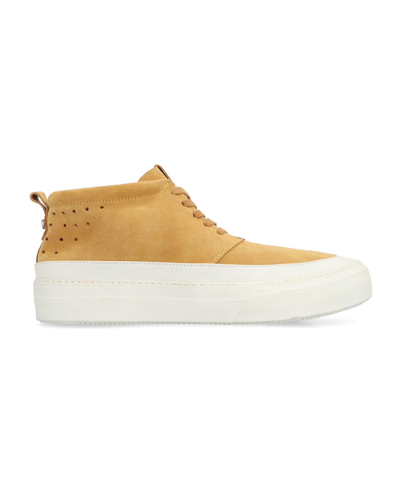 Volta Suede Mid-top Sneakers - Ocher
