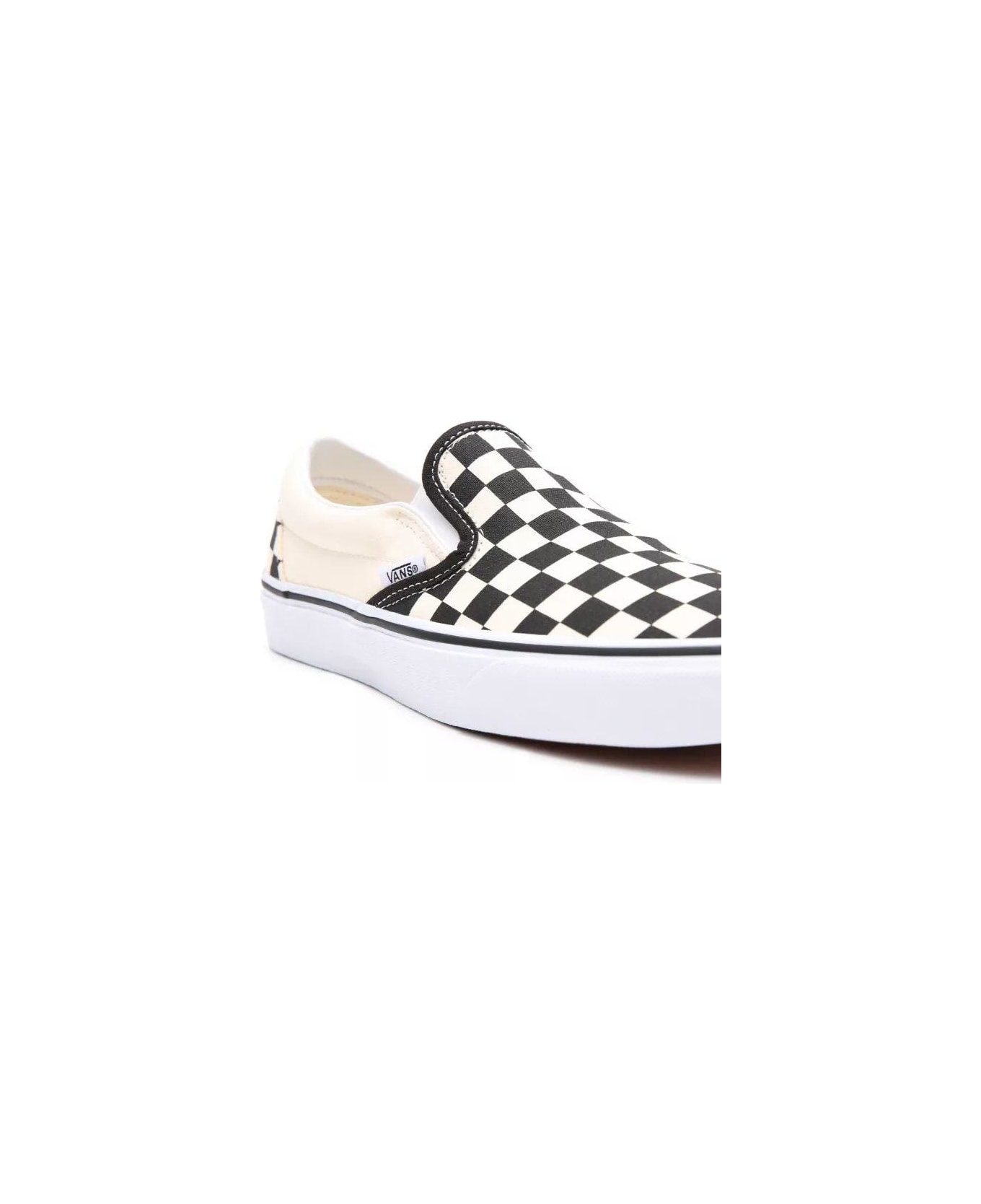 Vans Classic Checkerboard Slip-on Sneakers Vans - WHITE/BLACK