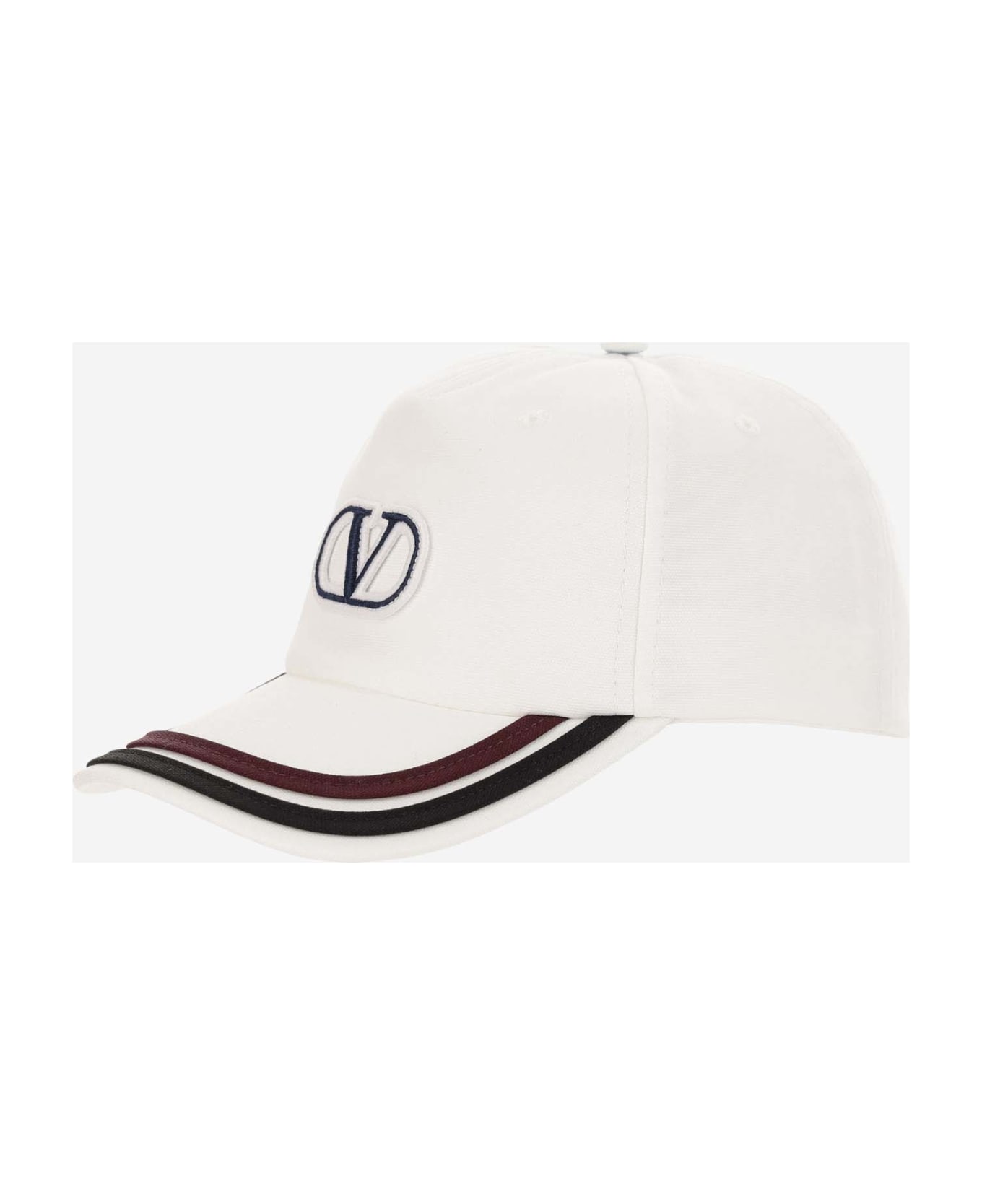 Valentino Garavani Canvas Hat With Signature Vlogo - Red 帽子