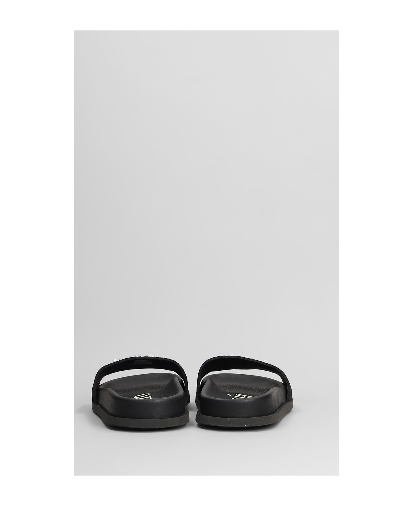 Pedro Garcia Dolomita Flats In Black Suede - black