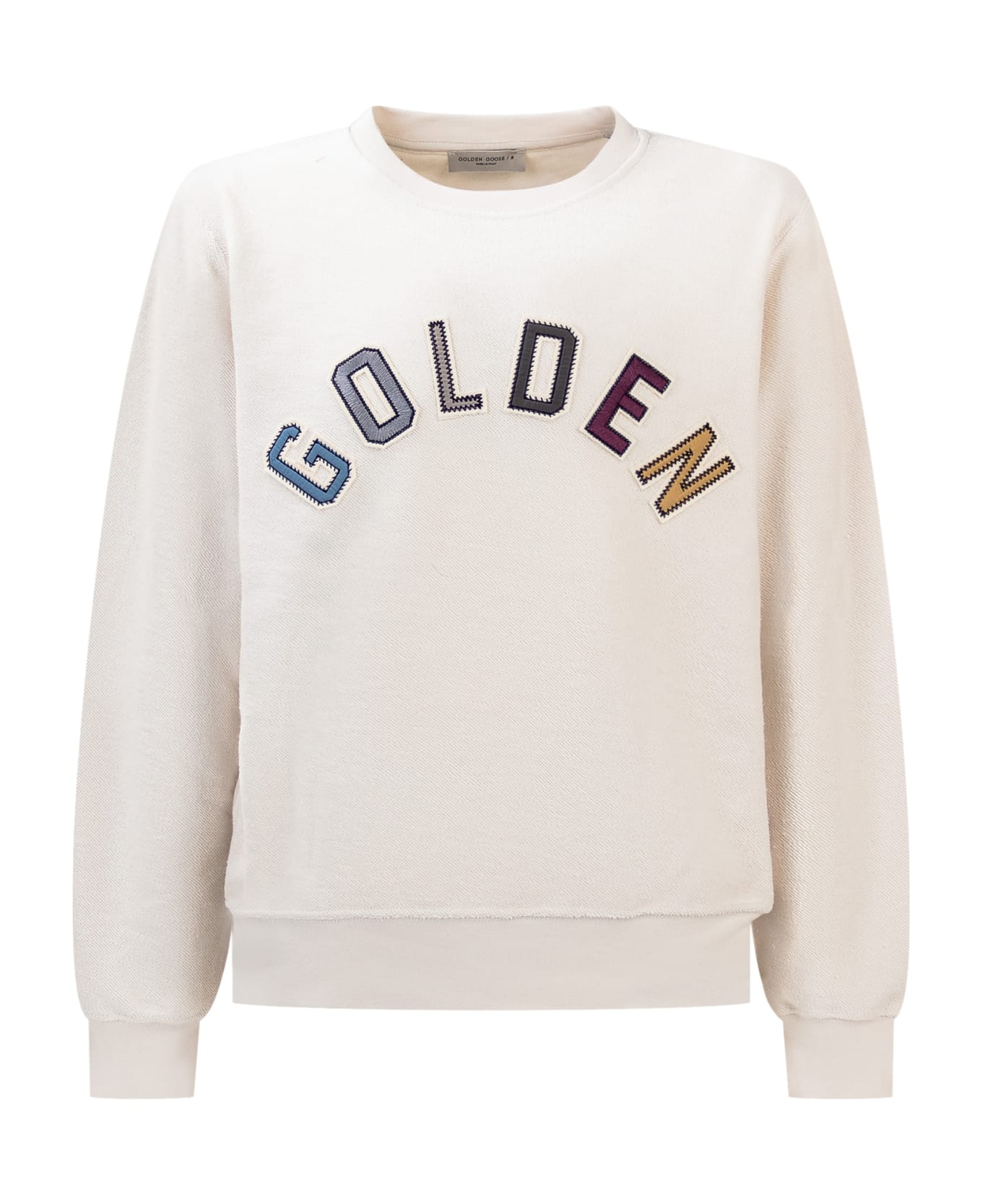 Golden Goose Logo Sweatshirt - ARTIC WOLF/MULTICOLOR ニットウェア＆スウェットシャツ