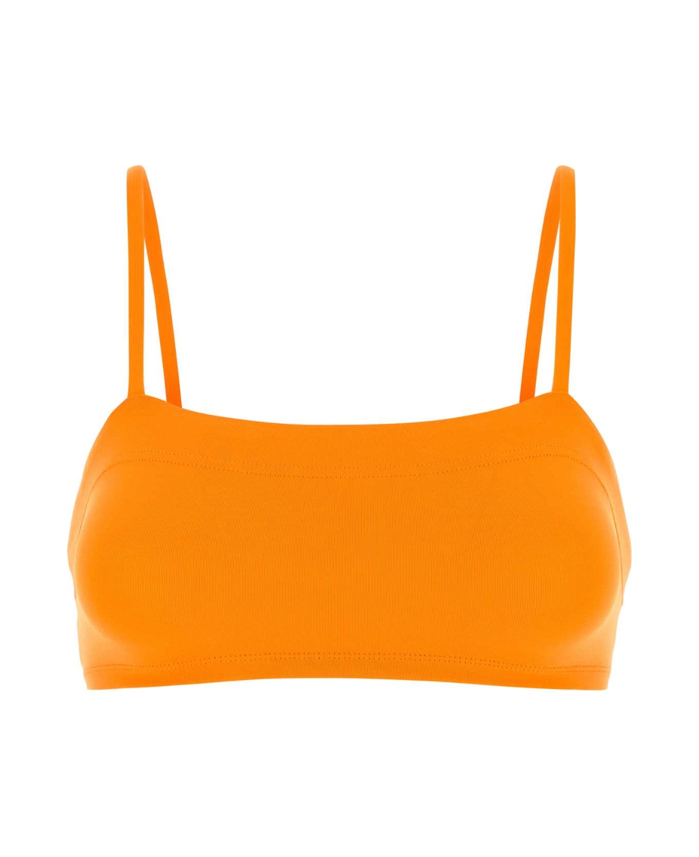 Eres Orange Stretch Nylon Azur Bikini Top - KUMQUAT25E