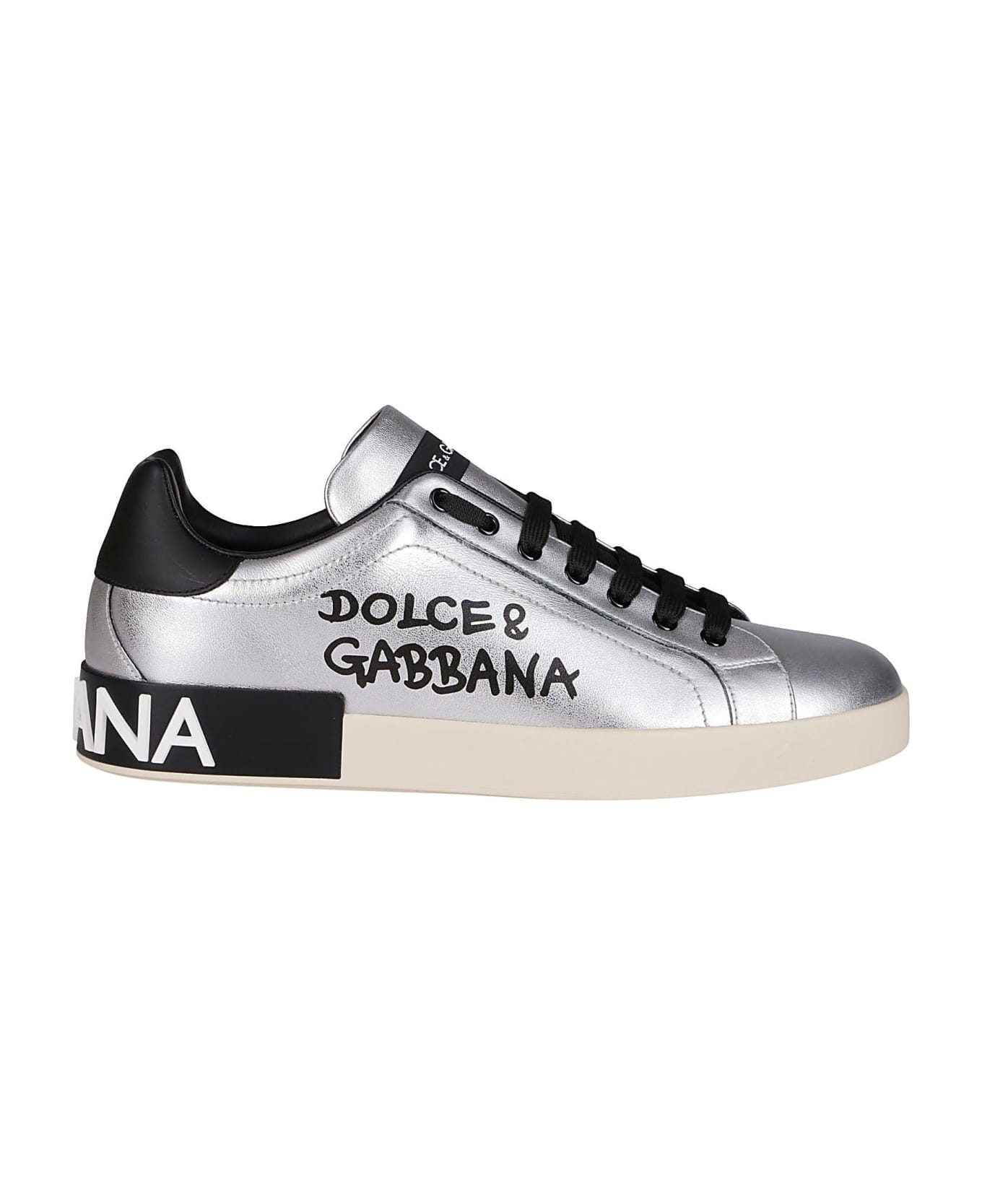 Dolce & Gabbana Portofino Sneakers - Argento