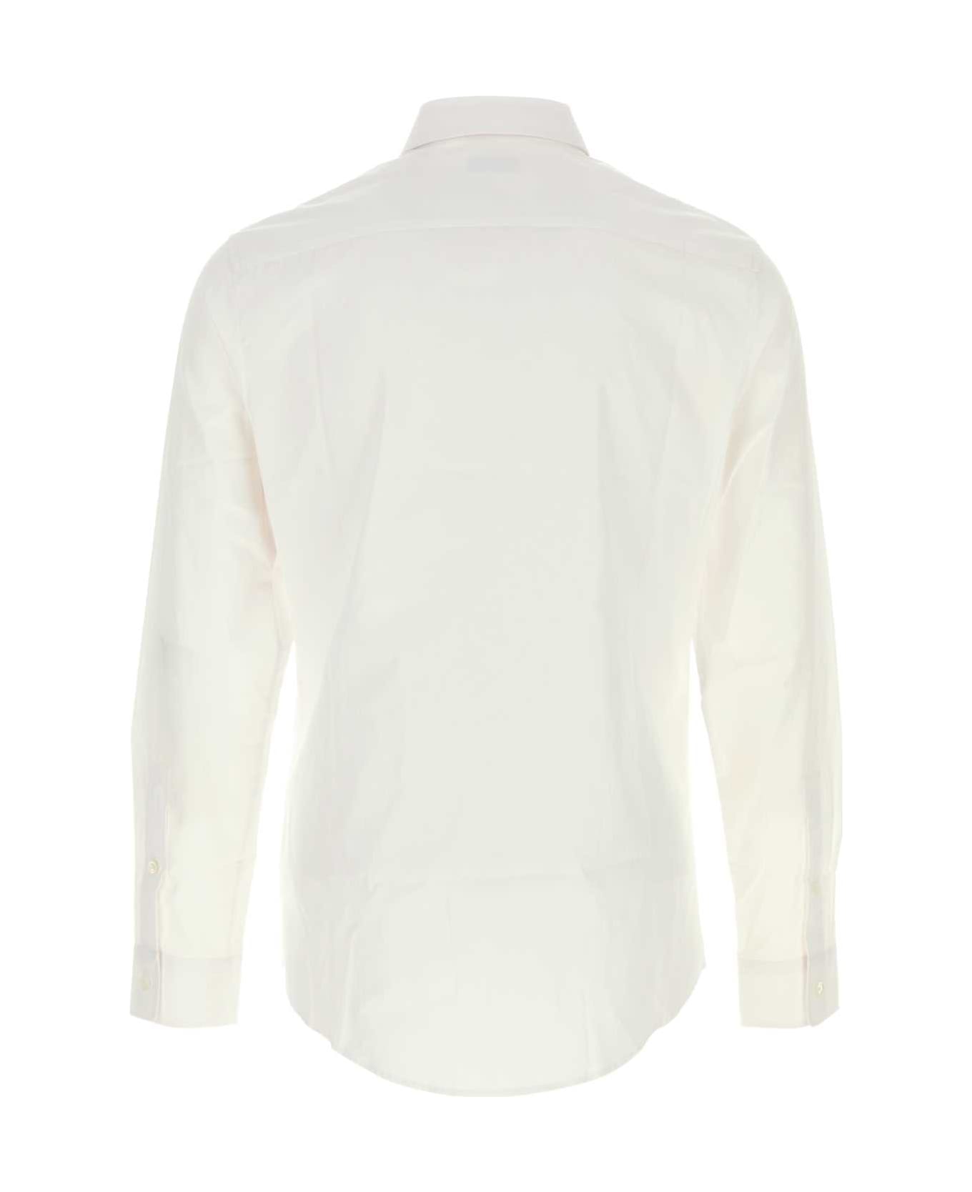 Burberry White Poplin Shirt - WHITE