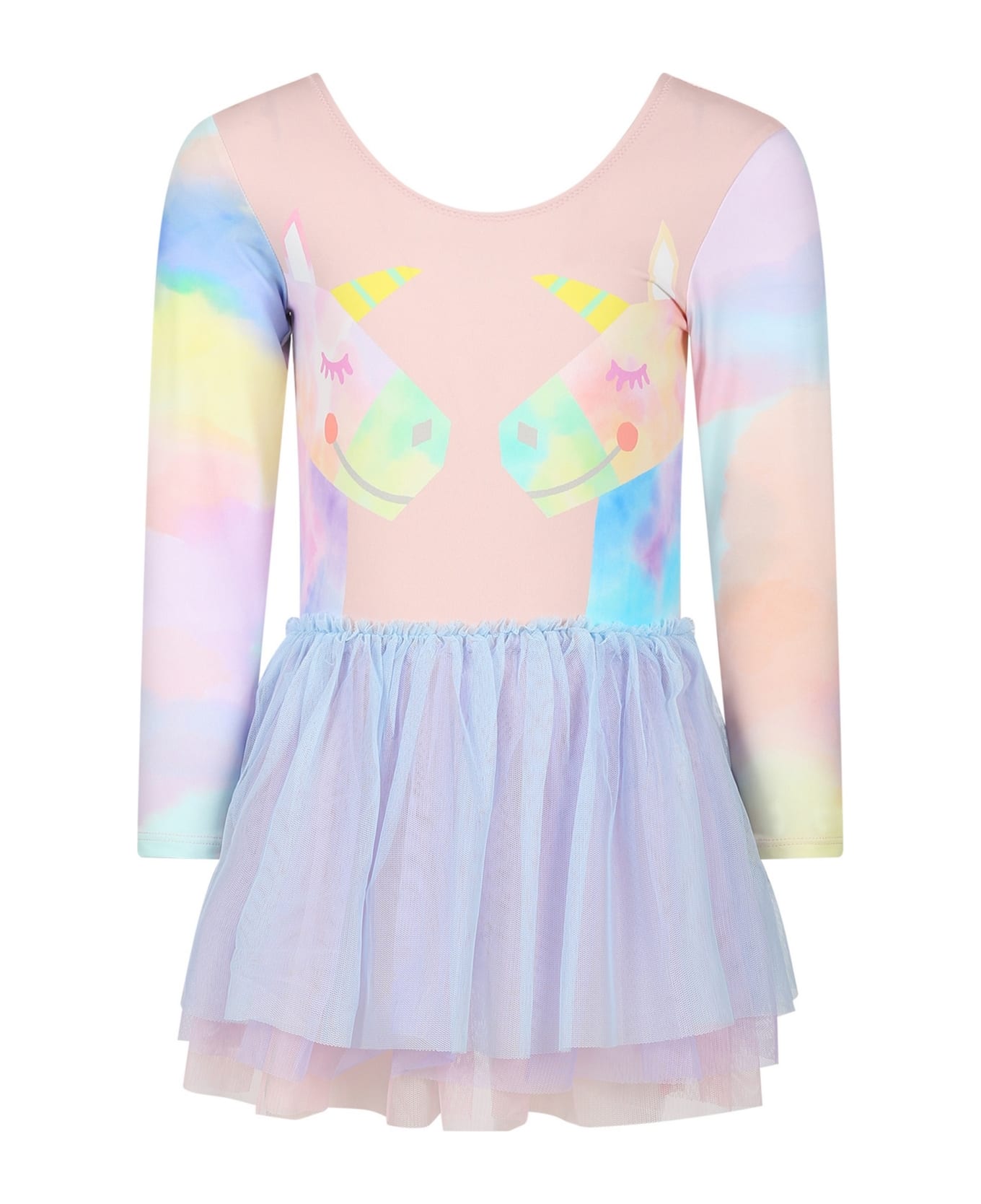 Stella McCartney Kids Multicolor Body For Girl With Unicorns - Multicolor
