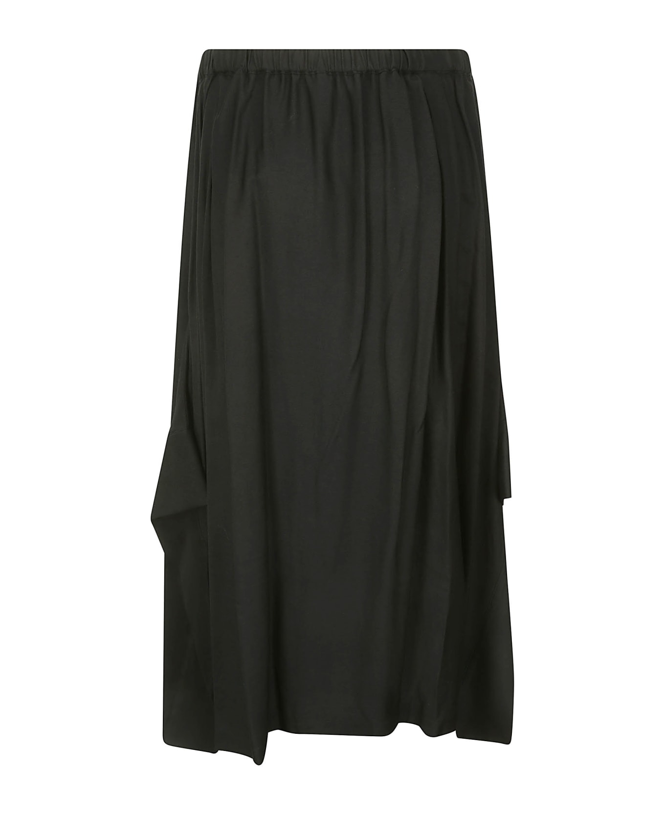 Yohji Yamamoto R-cuff Skirt - BLACK