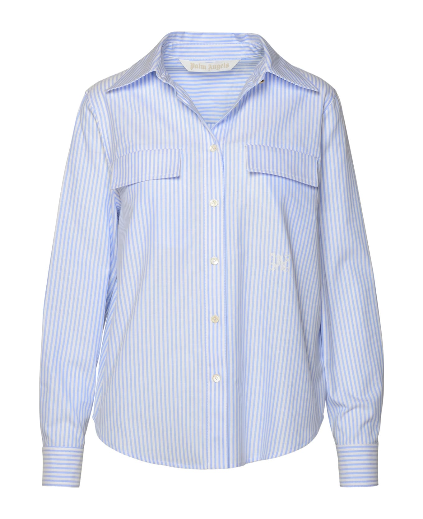 Palm Angels Cotton Shirt - Light Blue シャツ