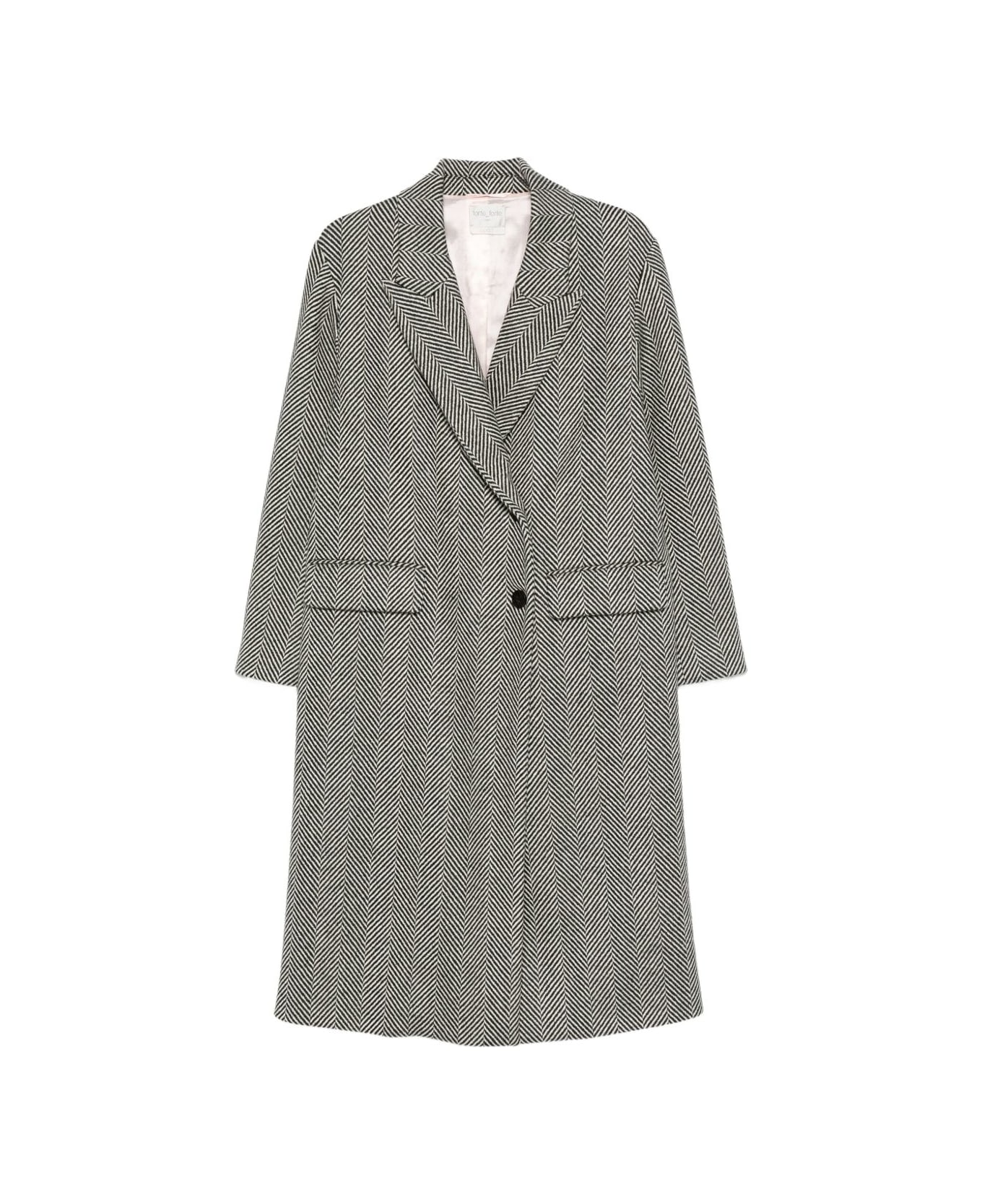 Forte_Forte Wool Coat - Grey