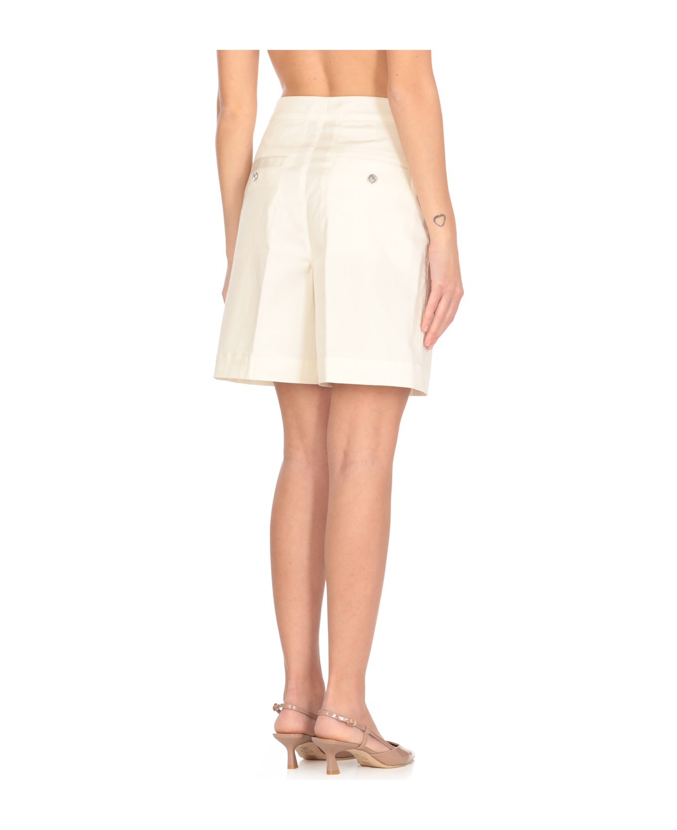 Etro Cotton Shorts - Ivory
