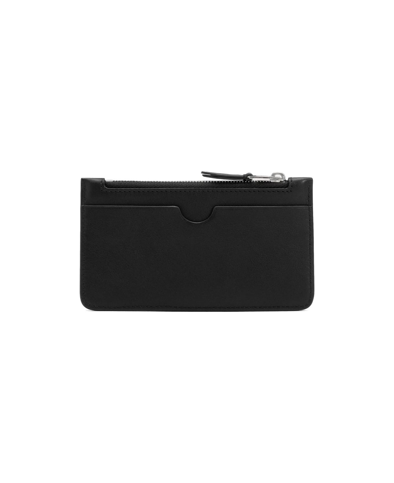 Ami Alexandre Mattiussi Ami Paris Zipped Card Holder - Black