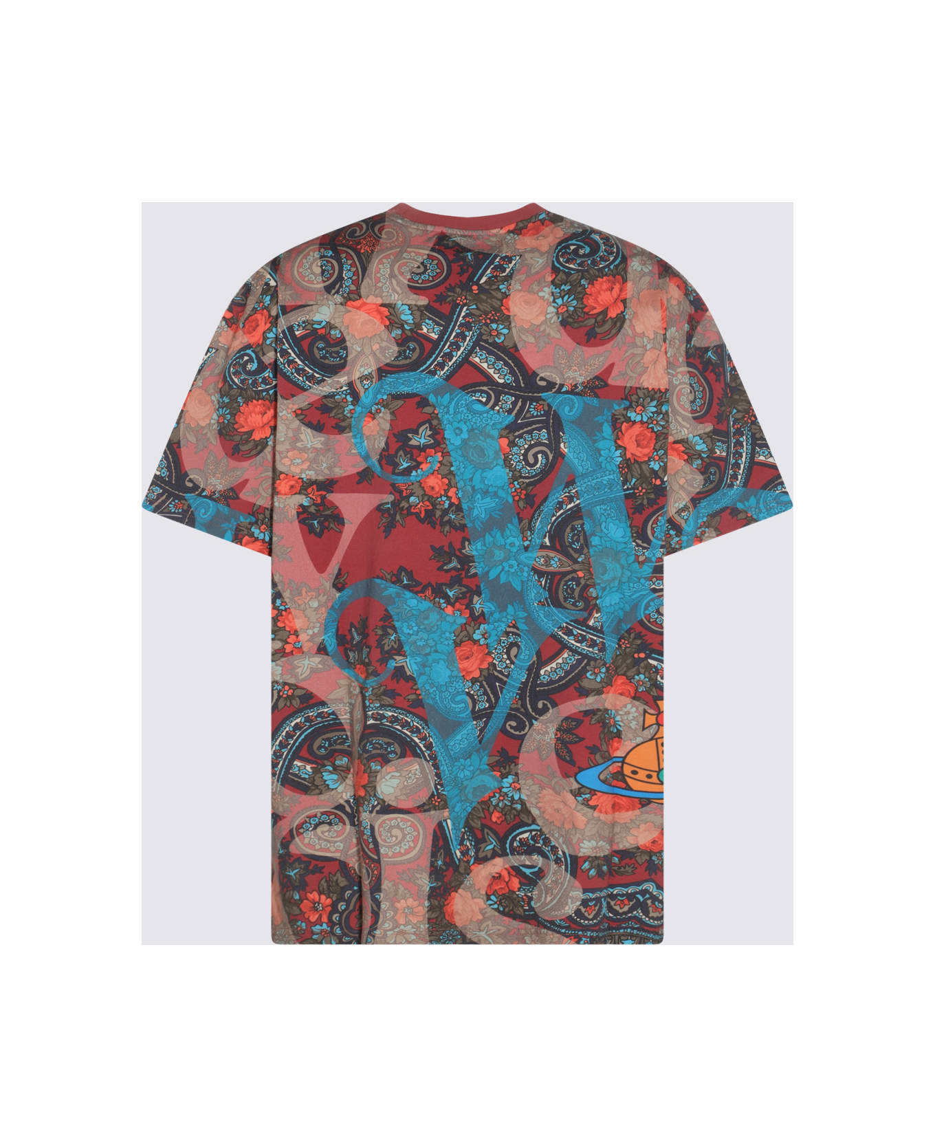 Vivienne Westwood Rose Paisley Cotton T-shirt - ROSE PAISLEY Tシャツ