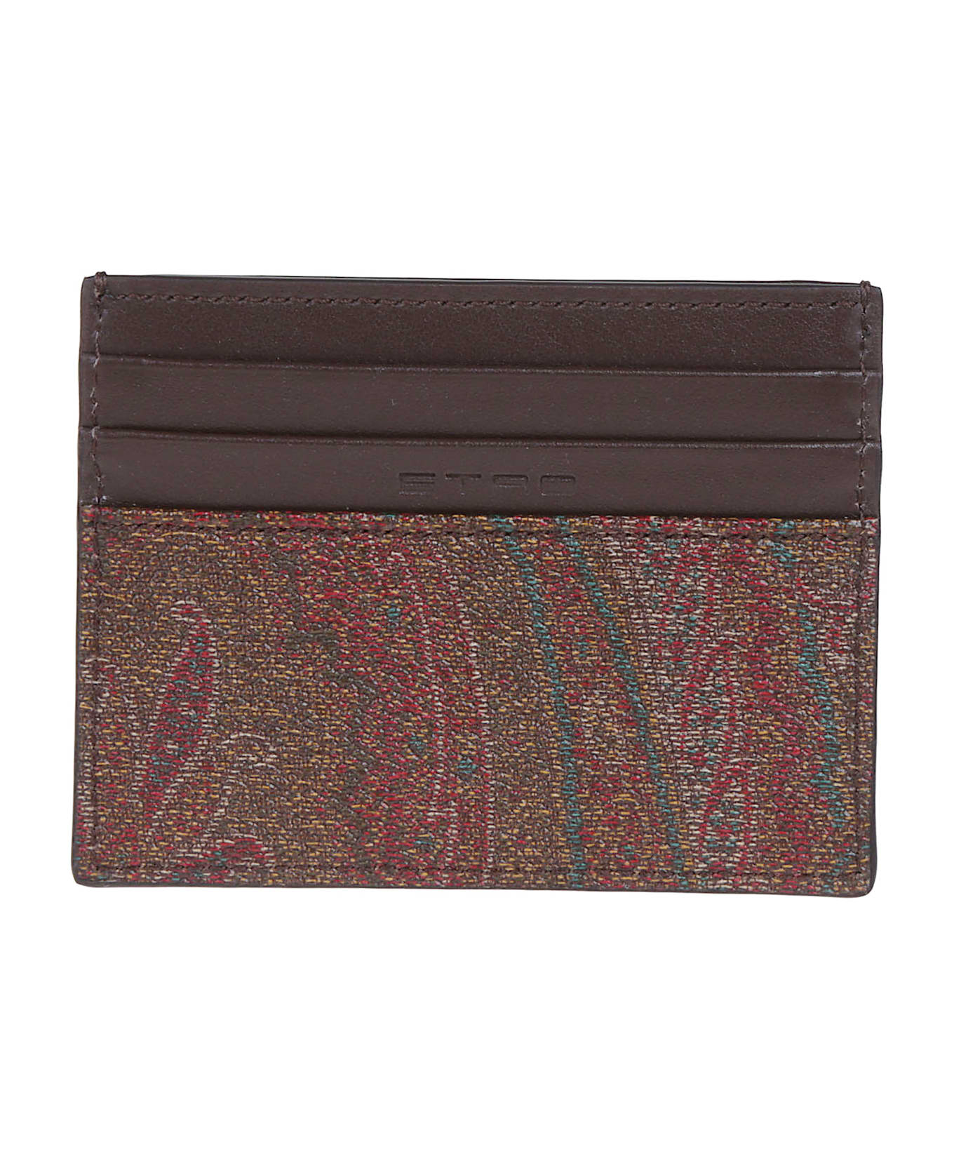 Etro Arnica Credit Card Holder - Marrone