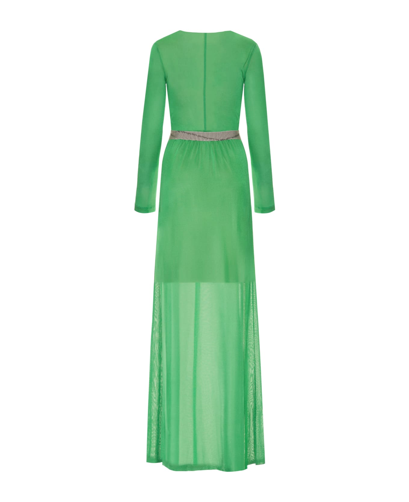 M Missoni Knitted Long Dress - green ワンピース＆ドレス