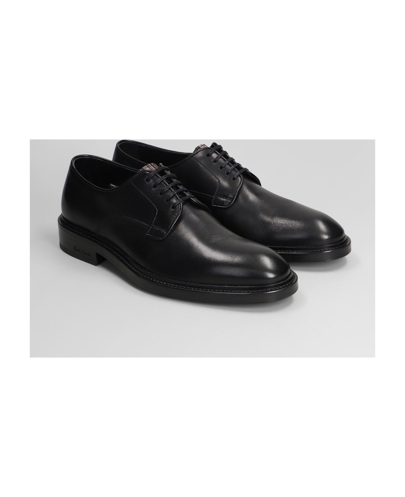 Paul Smith Lace Up Shoes In Black Leather - black