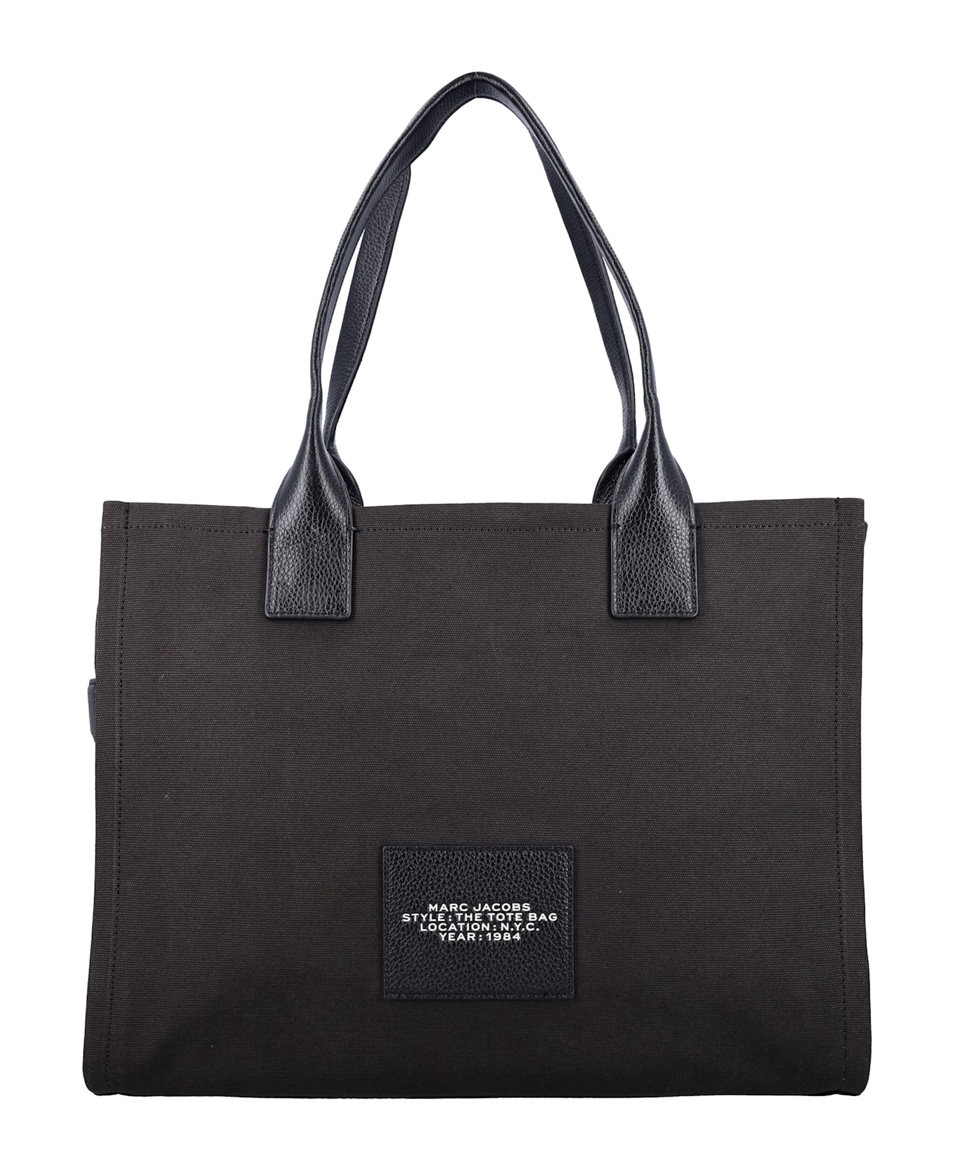 Marc Jacobs The Cargo Canvas Large Tote Bag - BLACK