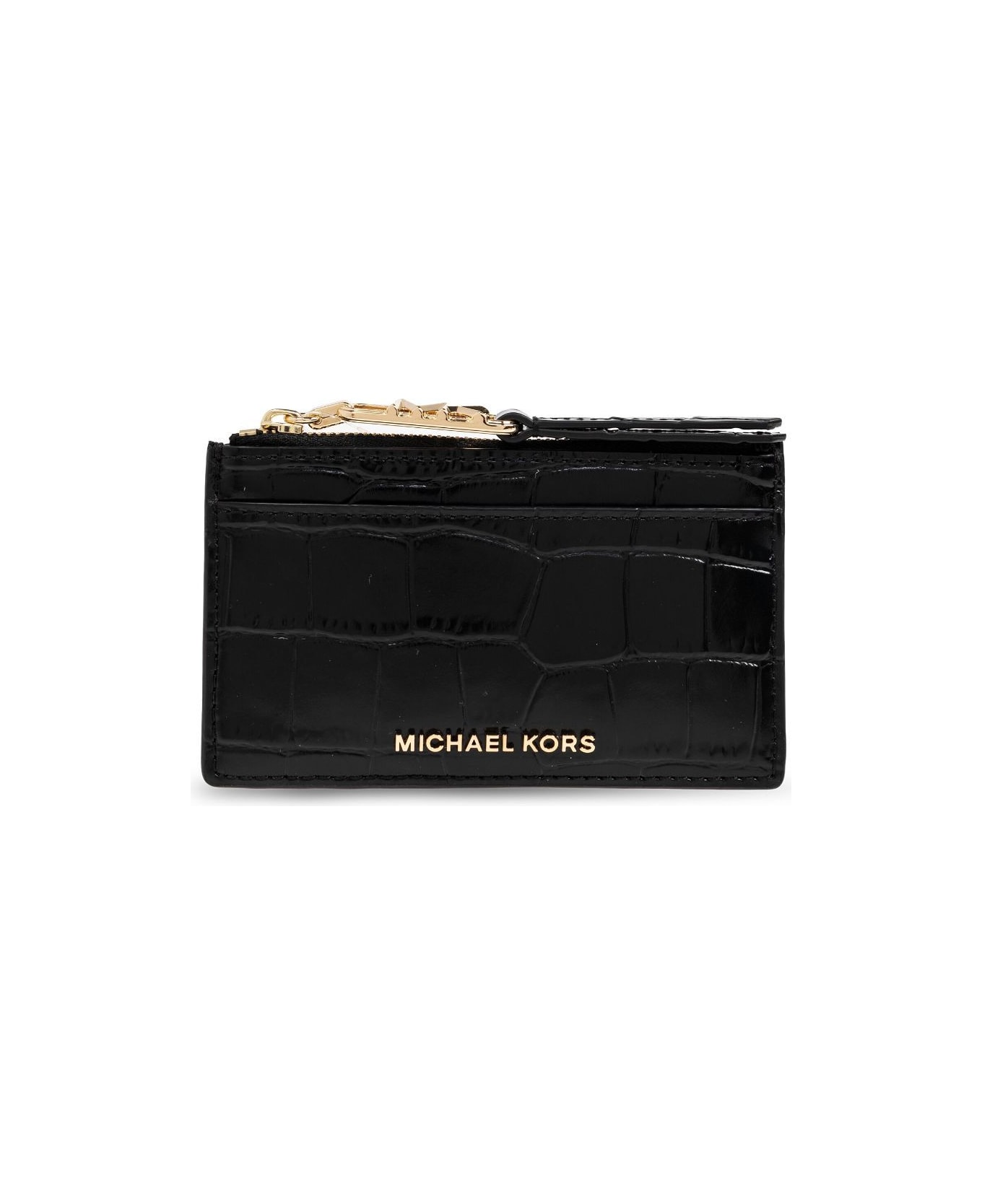 MICHAEL Michael Kors Small Zip Card Case - Black