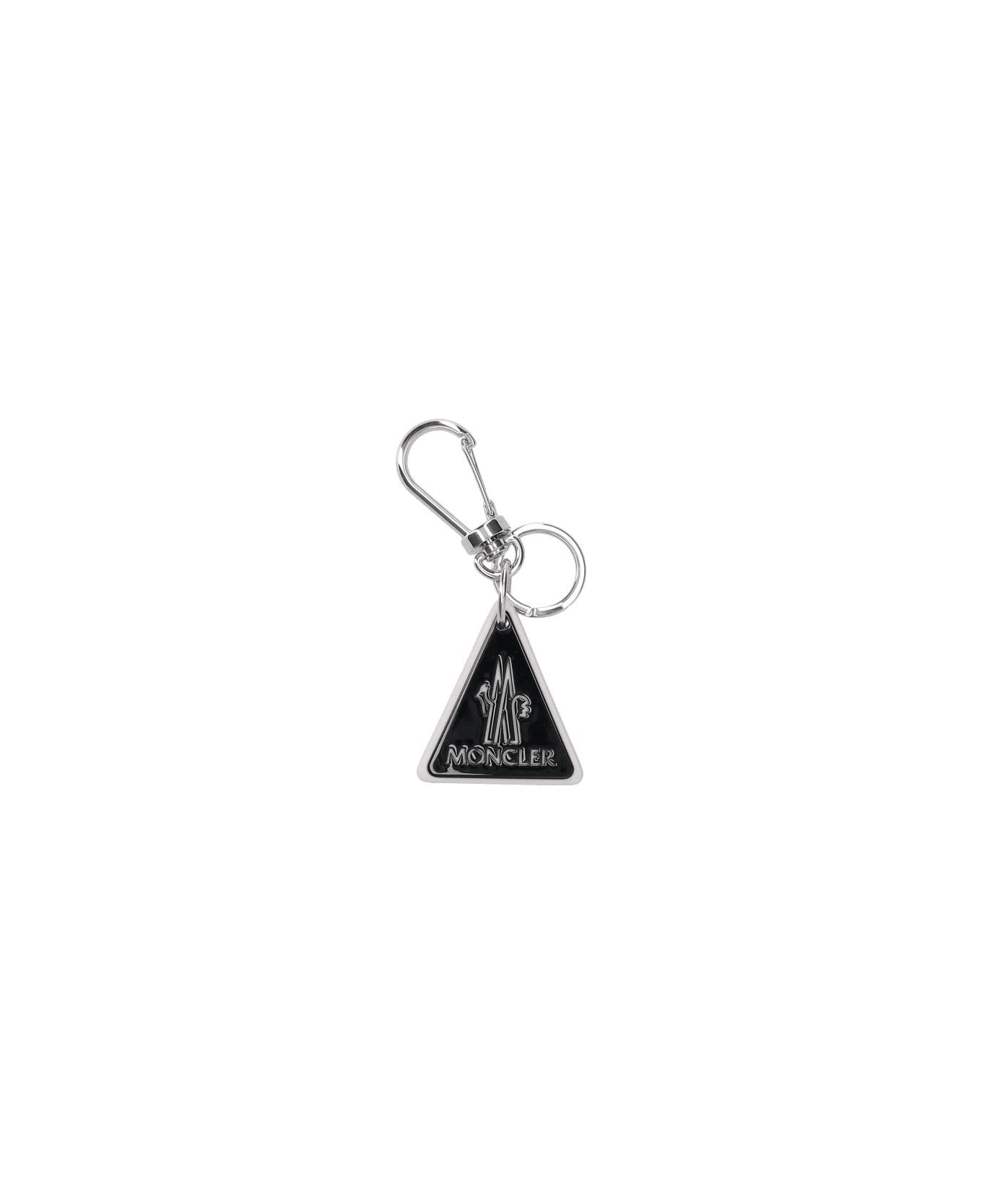 Moncler Logo Keyring - Black