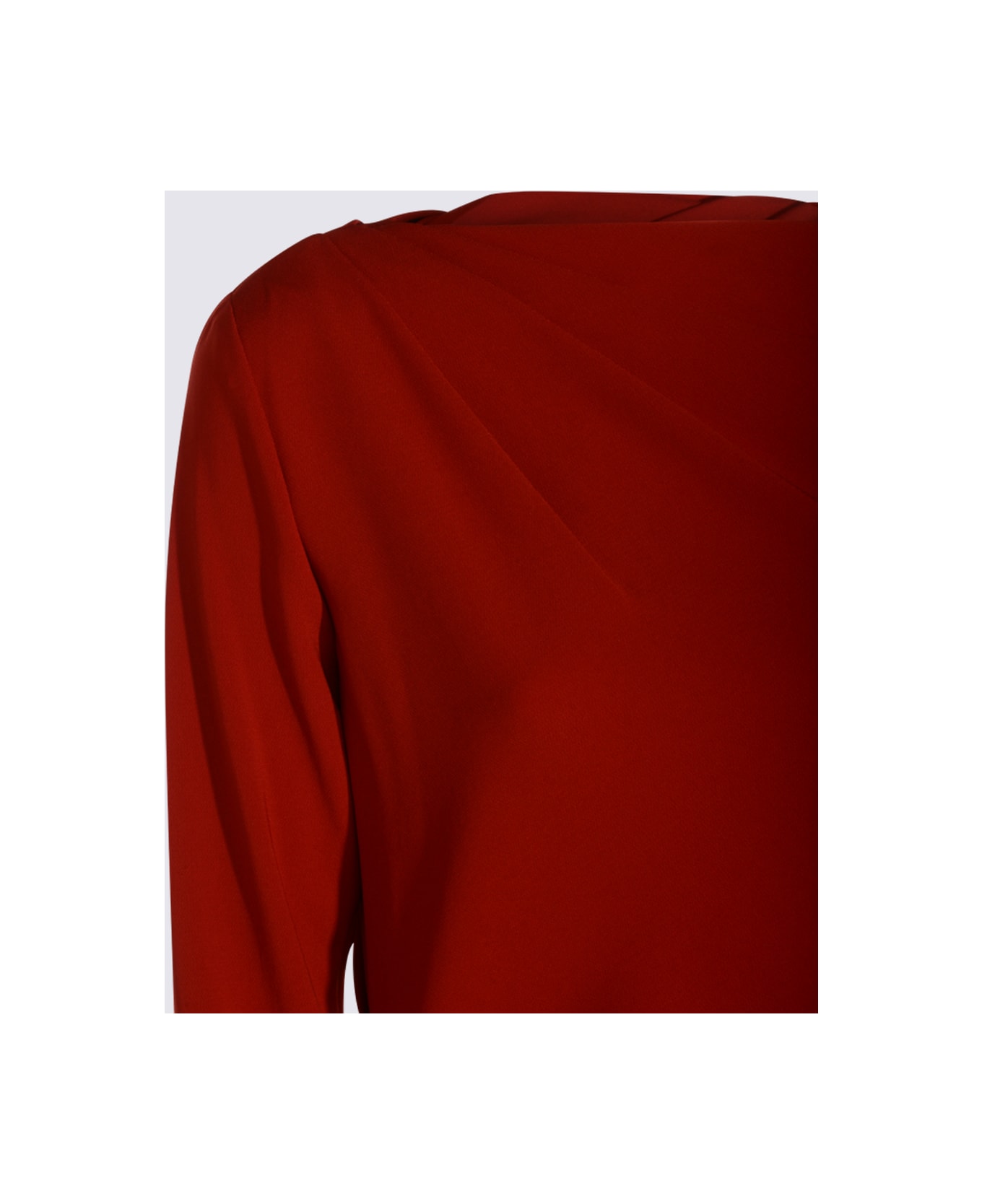 Max Mara Red Midi Dress - Red