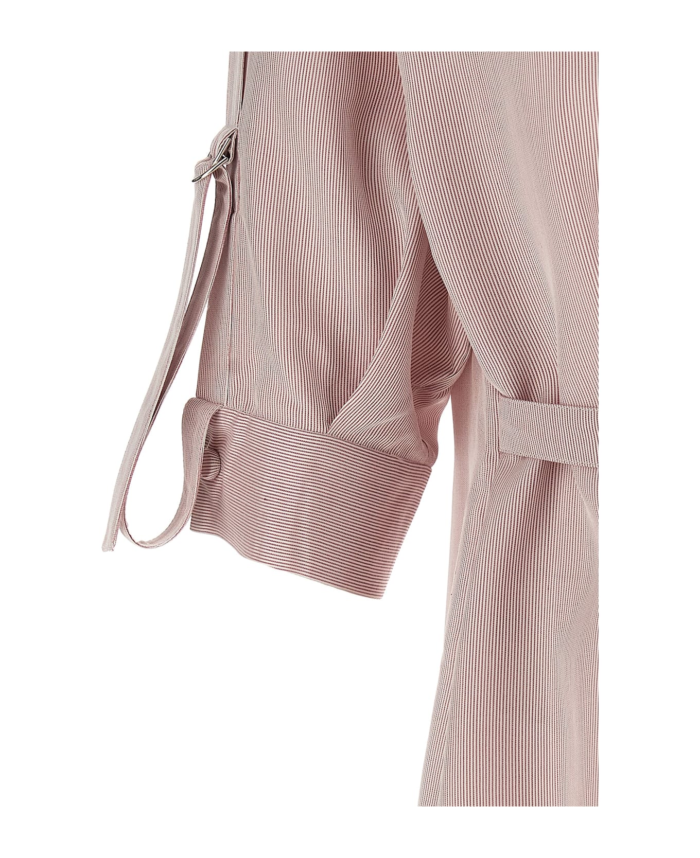 Giovanni Bedin Striped Silk Dress - Pink