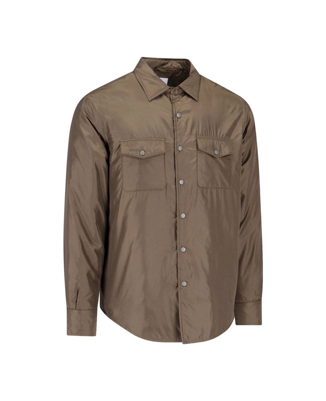 Aspesi Nylon Shirt Jacket - Militare ジャケット