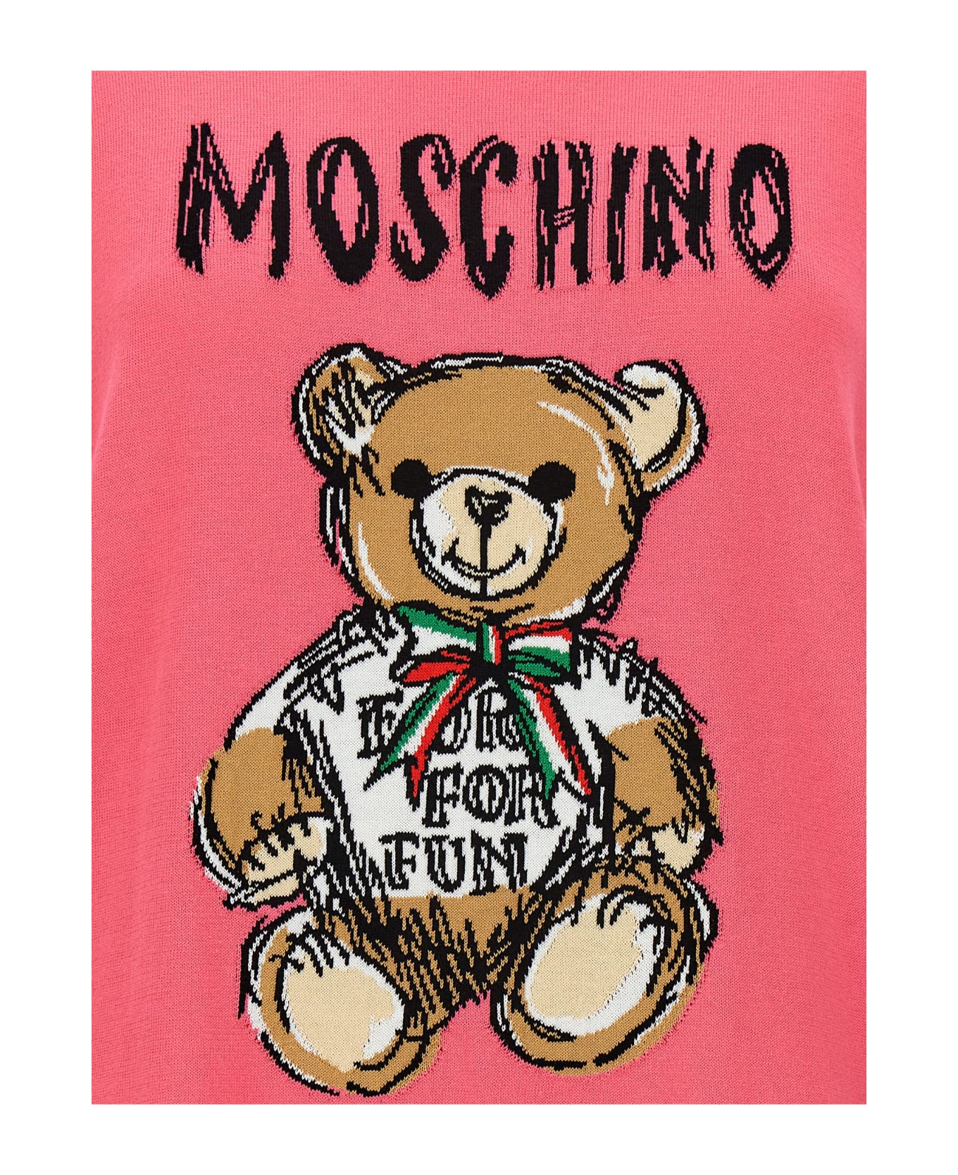 Moschino 'teddy Bear' Sweater - Fuchsia ニットウェア
