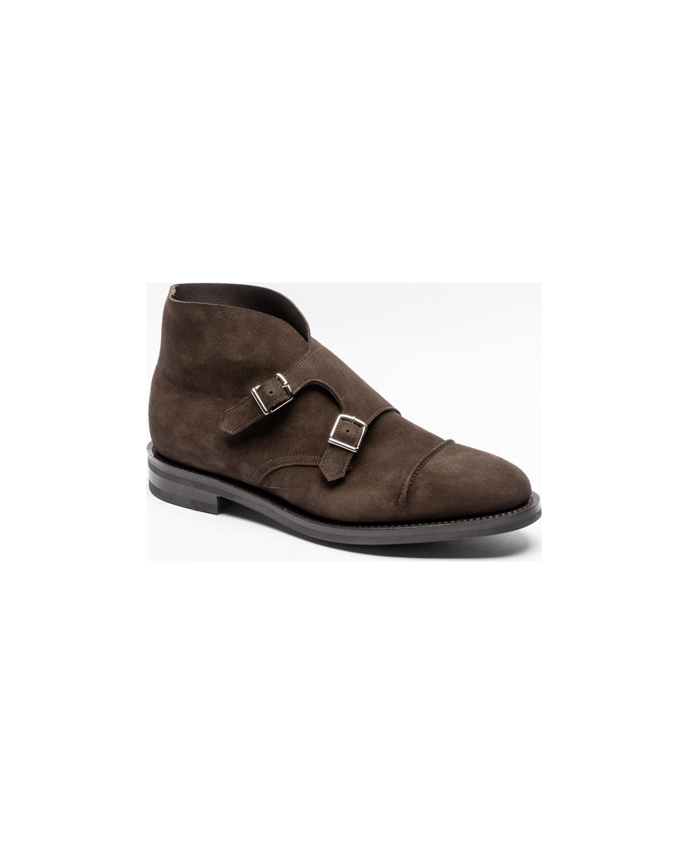 John Lobb Boot Dark Brown Suede Boot - Marrone