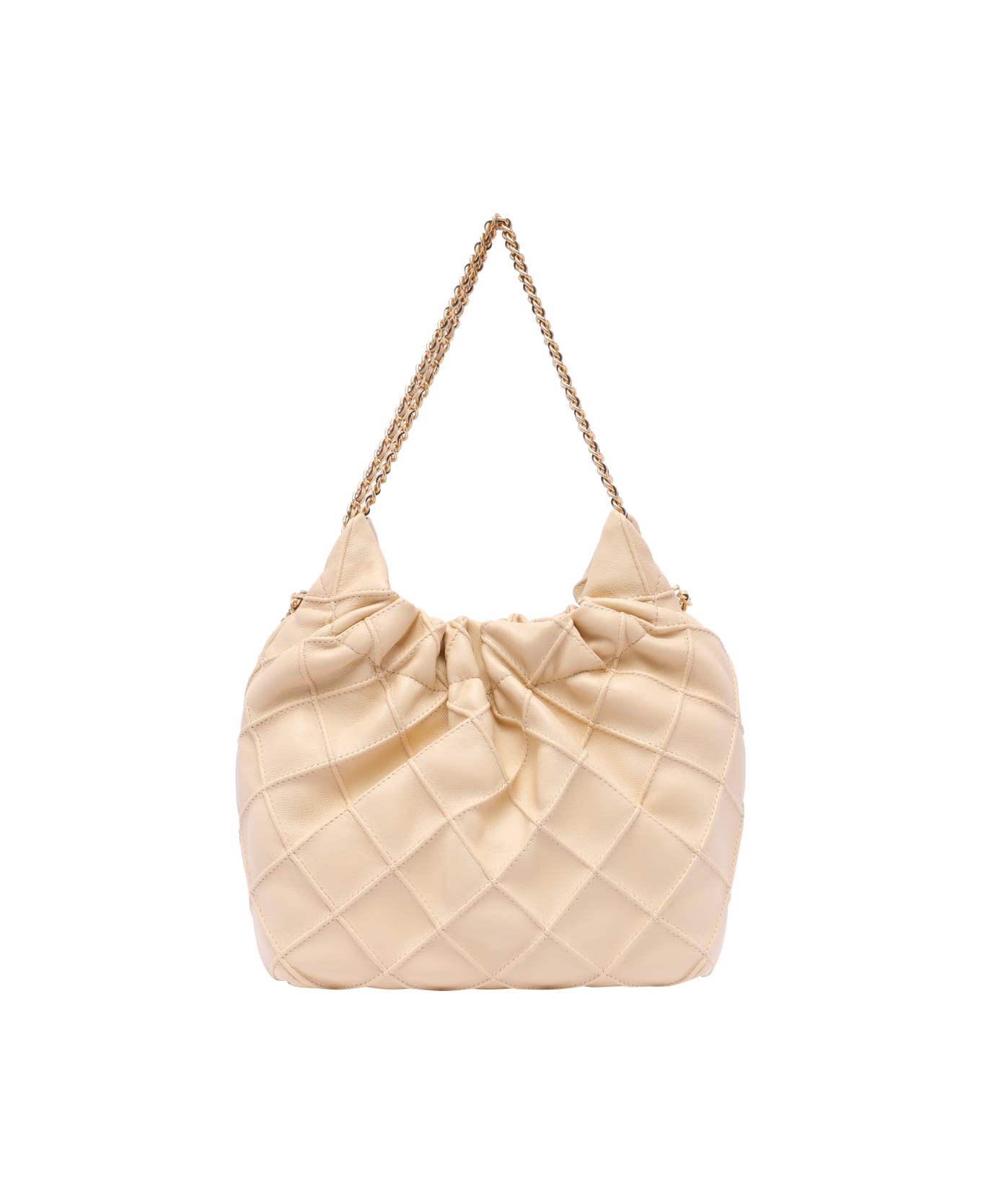 Tory Burch Mini Fleming Hobo Bag - Beige