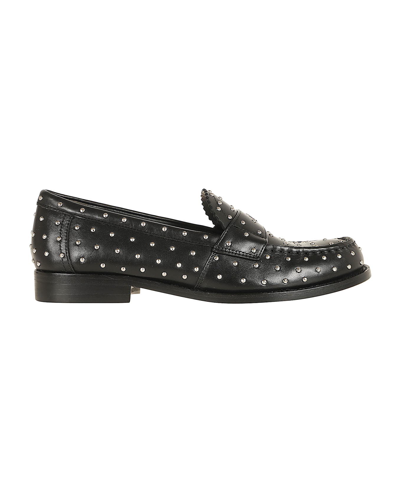 Tory Burch Classic Stud Loafer - Perfect Black Silver