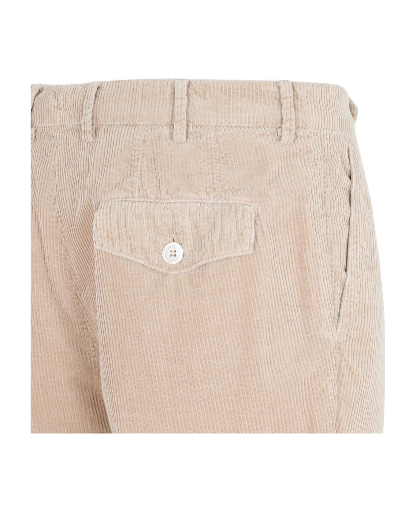 Brunello Cucinelli Corduroy Button Fastened Trousers - Camel ボトムス