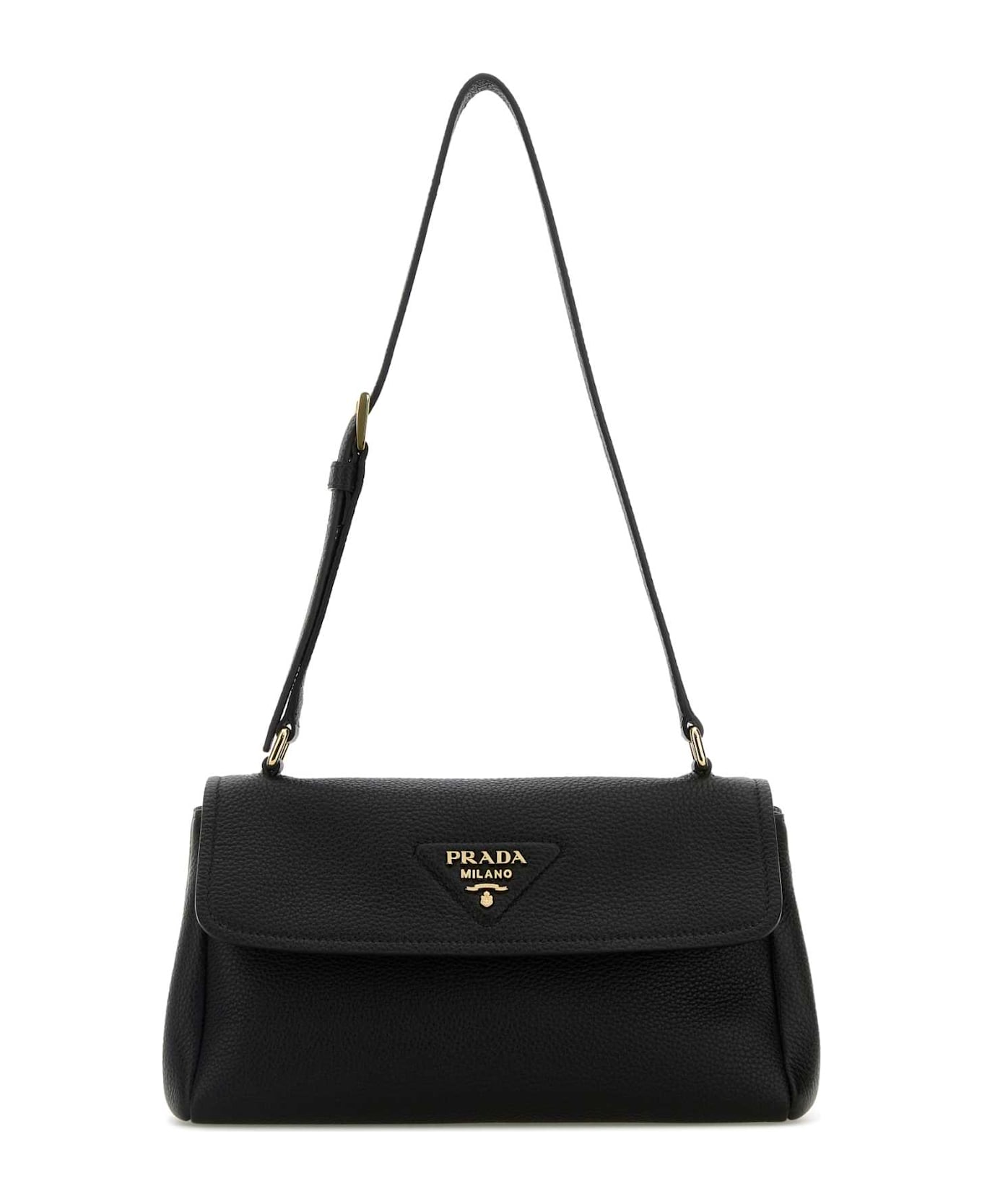 Prada Black Leather Small Shoulder Bag - NERO