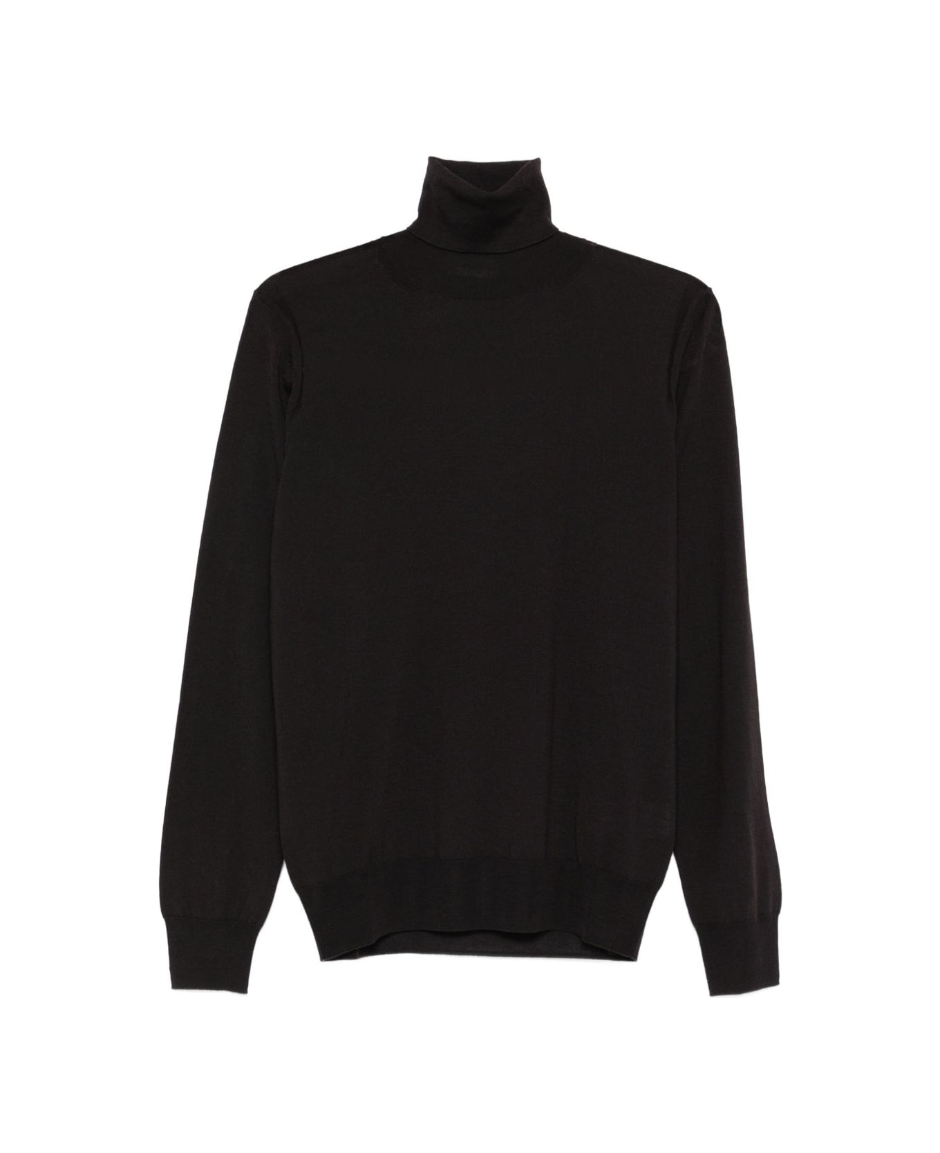 Paolo Pecora Wool Turtleneck Sweater - Brown