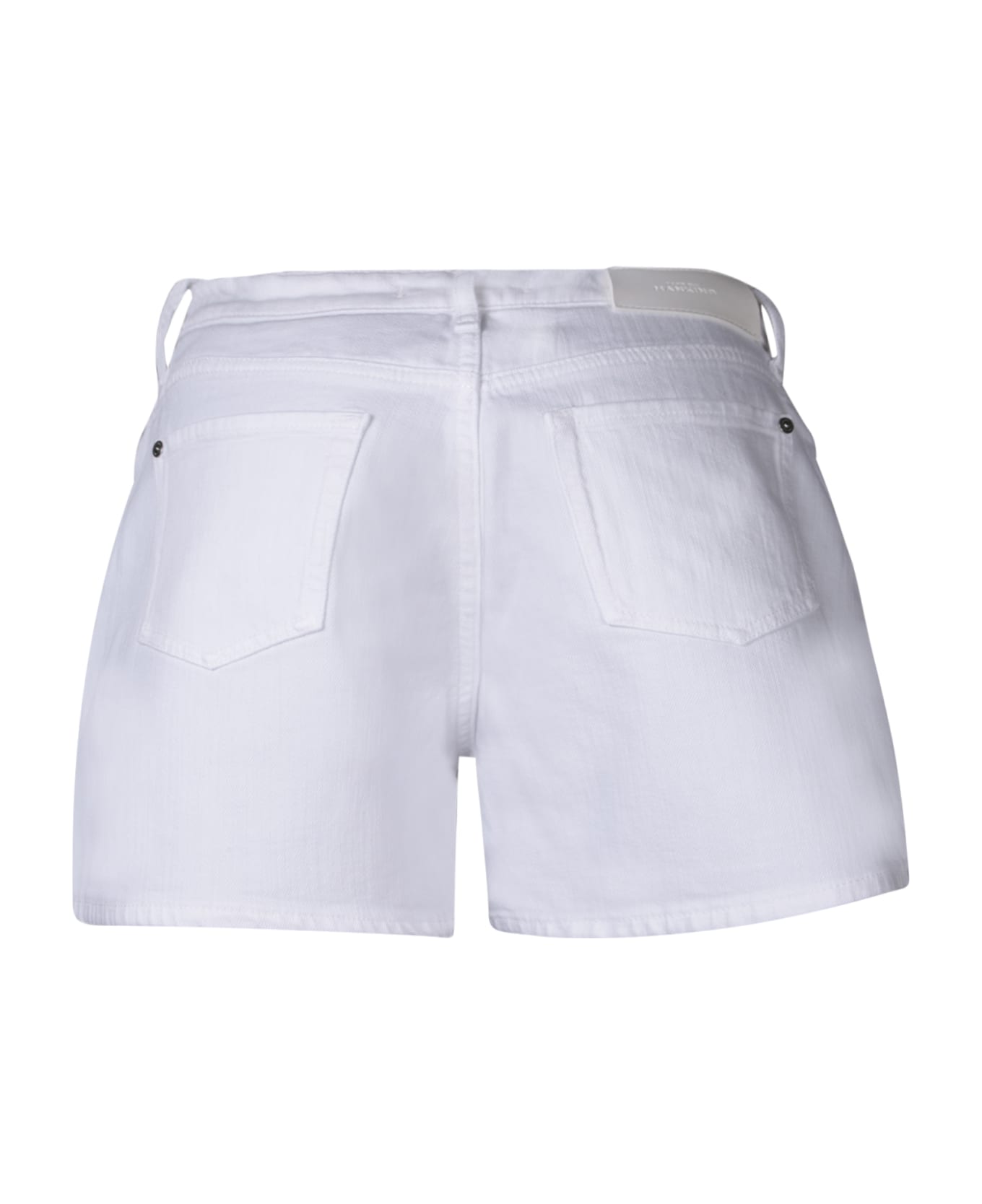 7 For All Mankind Monroe White Shorts - White