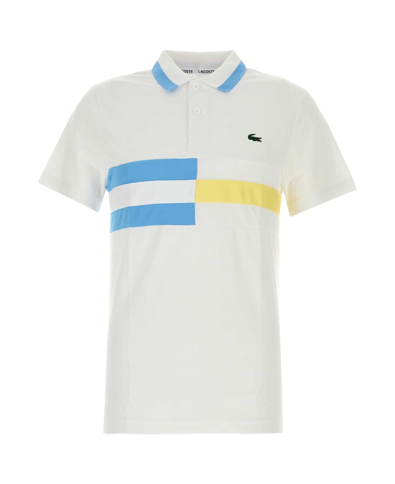 Lacoste White Piquet Polo Shirt - ISQ