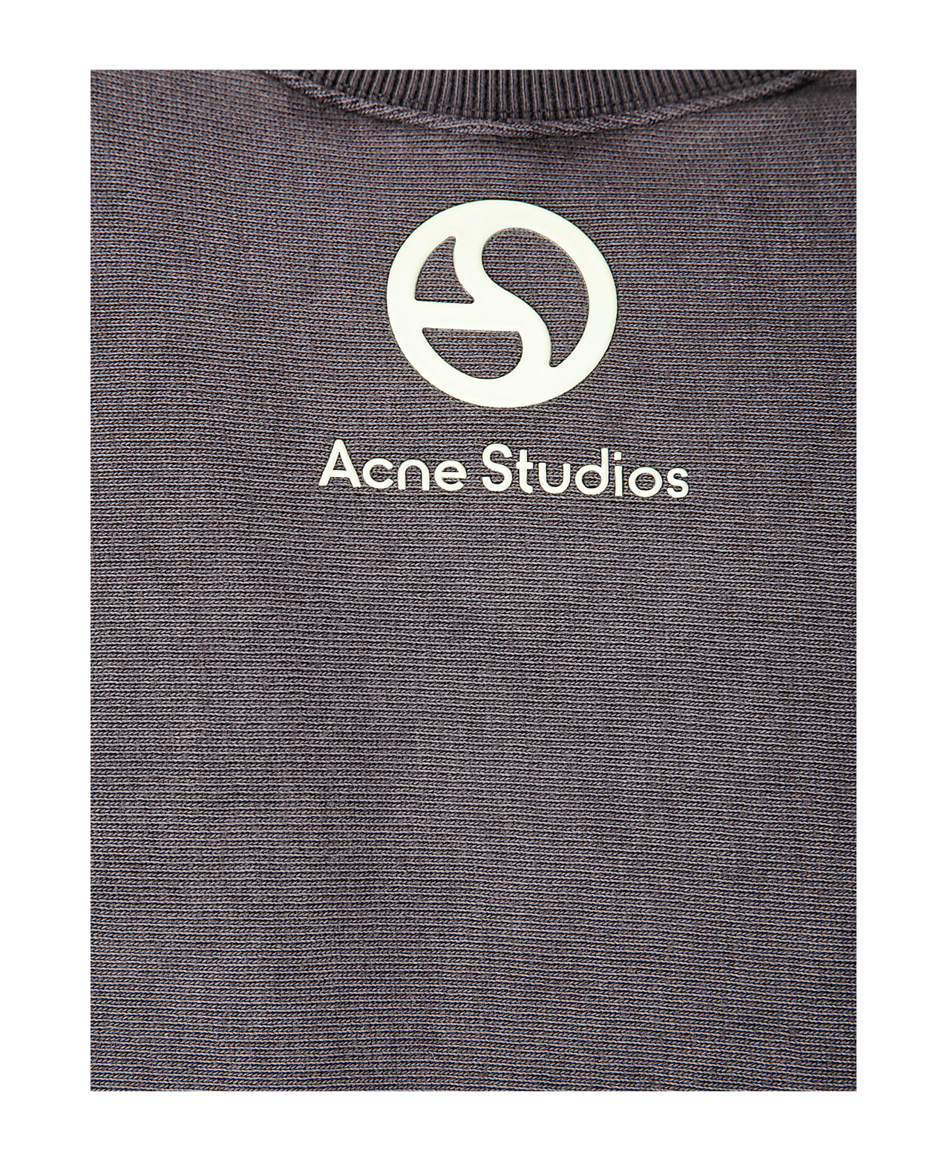Acne Studios Faded Black Logo Turtleneck - FADED BLACK