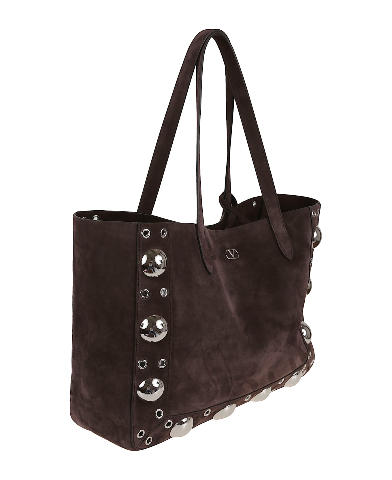 Valentino Garavani Tote Nellcote Frame Suede - Brown