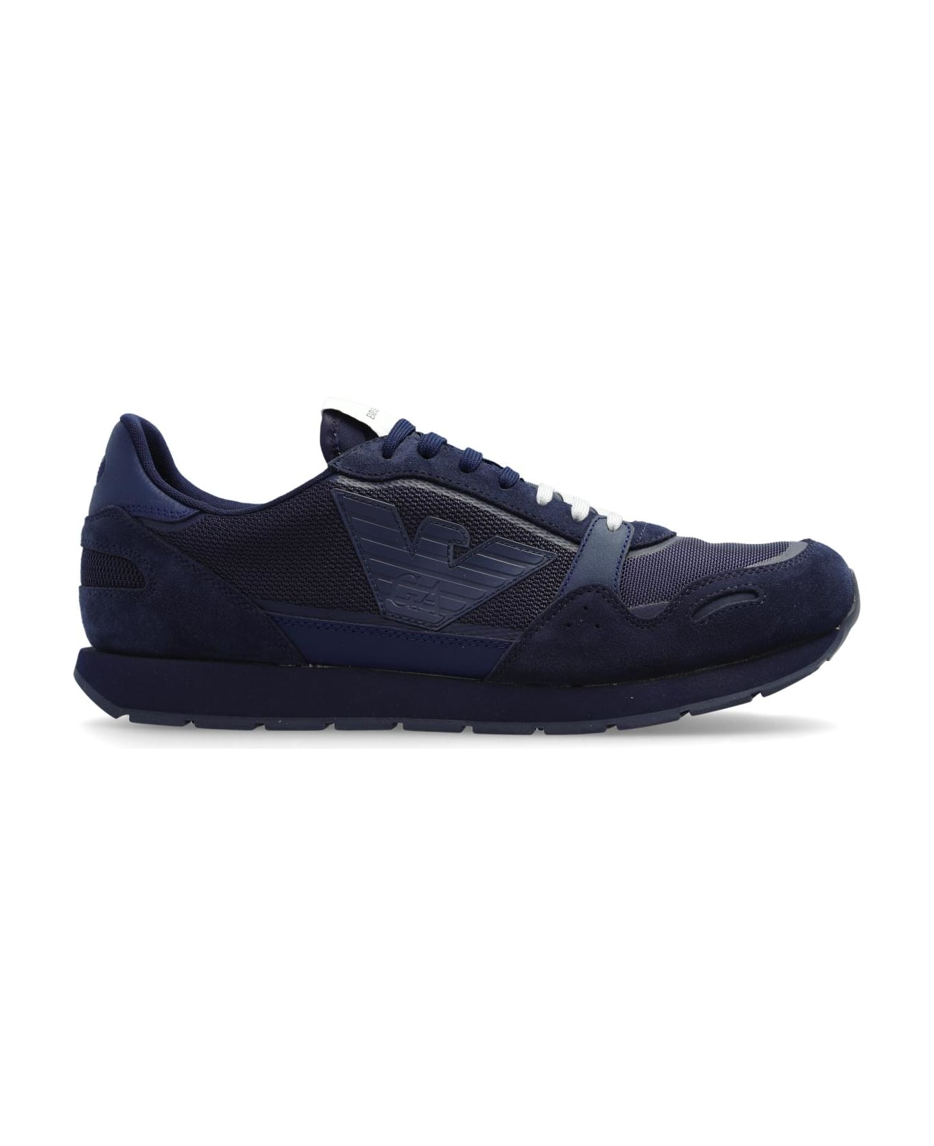 Emporio Armani Sneakers With Logo - Blue