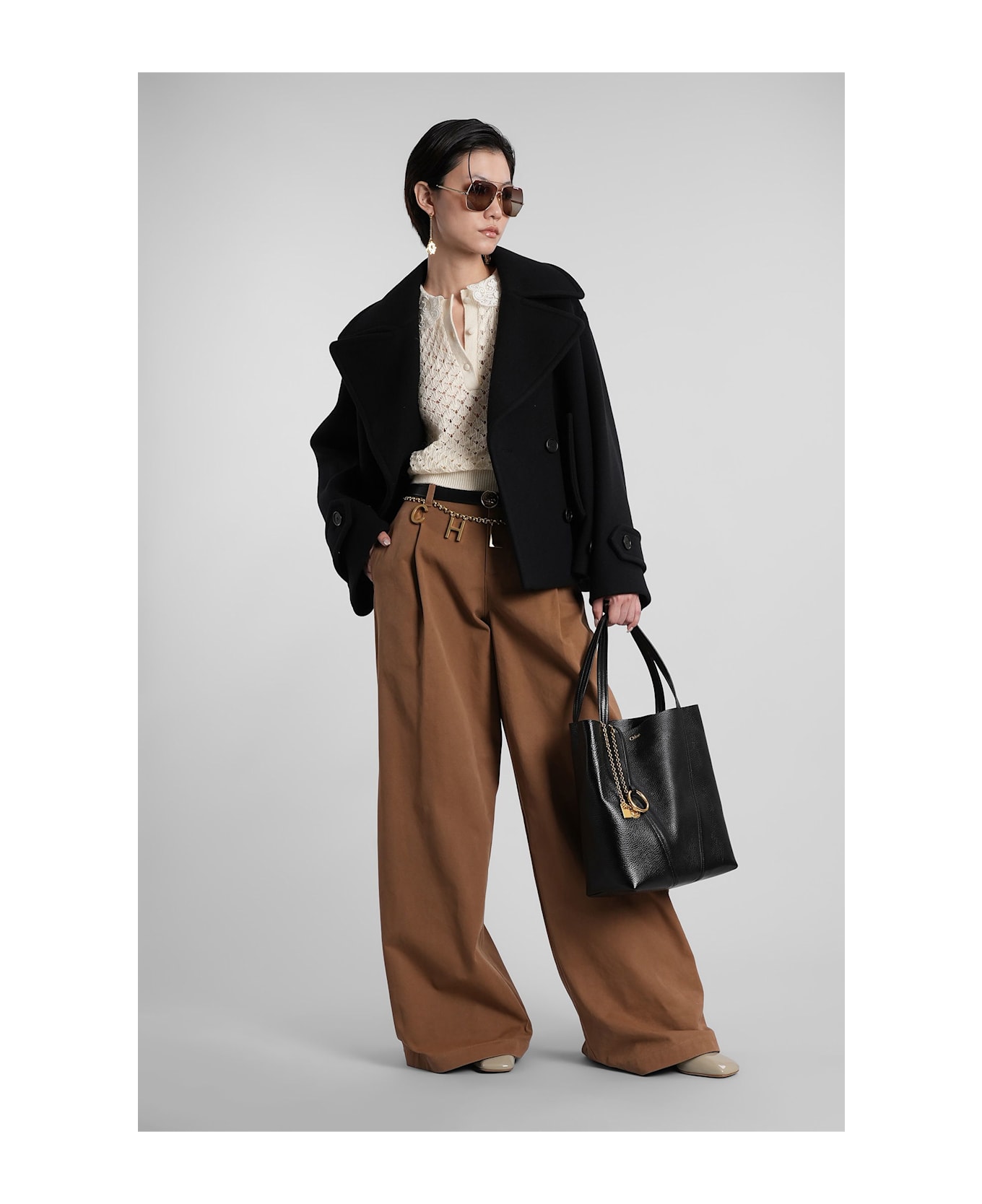 Chloé In Black Wool - black