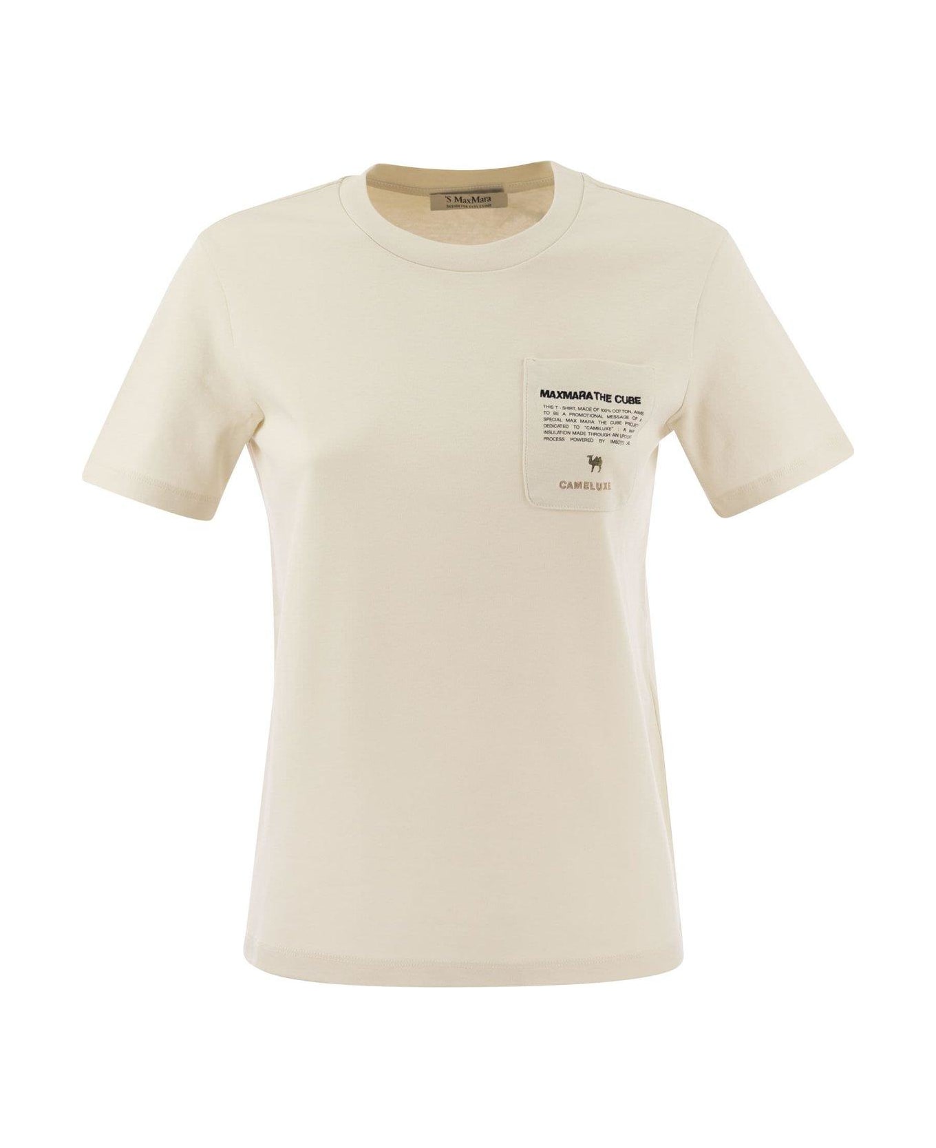 'S Max Mara Crewneck Short-sleeved T-shirt - WHITE