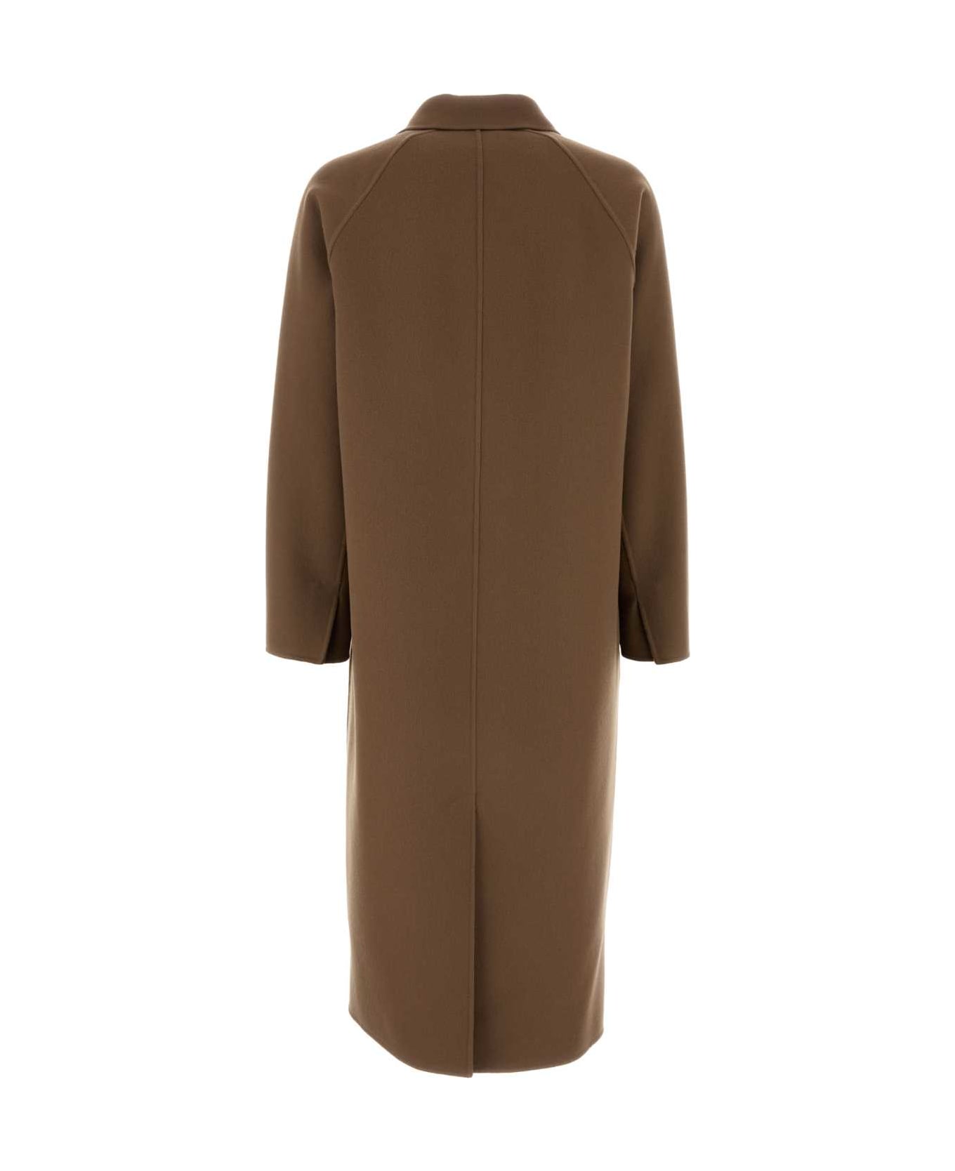 The Row Brown Wool Moliere Coat - Camel